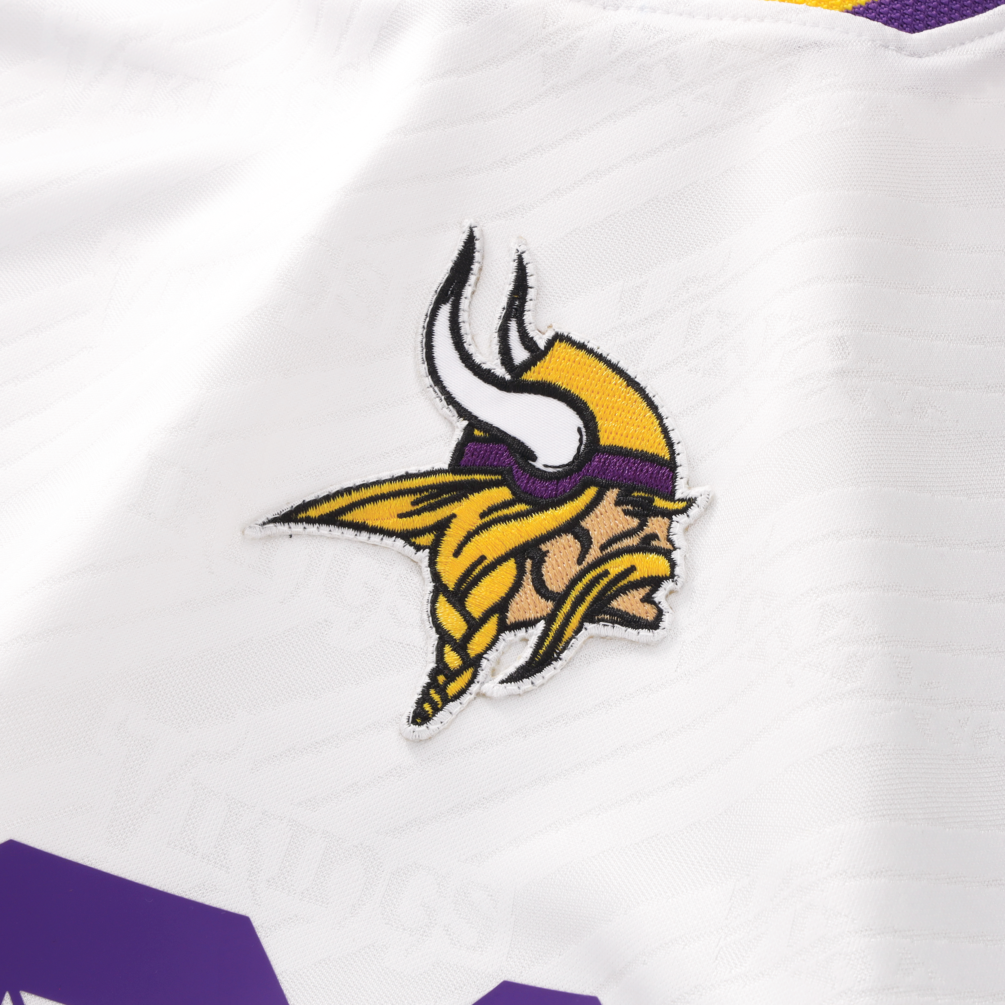 T-shirt de supporter Youth Fanatics blanc Minnesota Vikings à col en V
