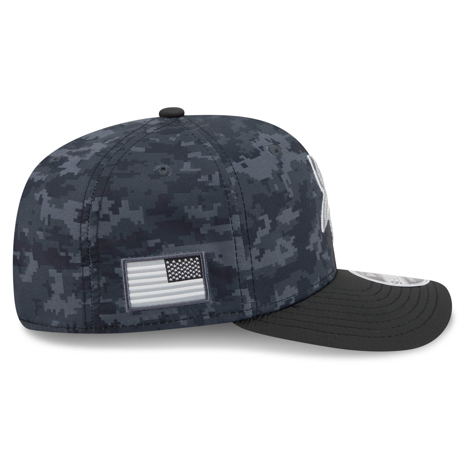 Casquette ajustable New Era noire Minnesota Vikings 2026 Salute To Service 9SEVENTY pour jeunes