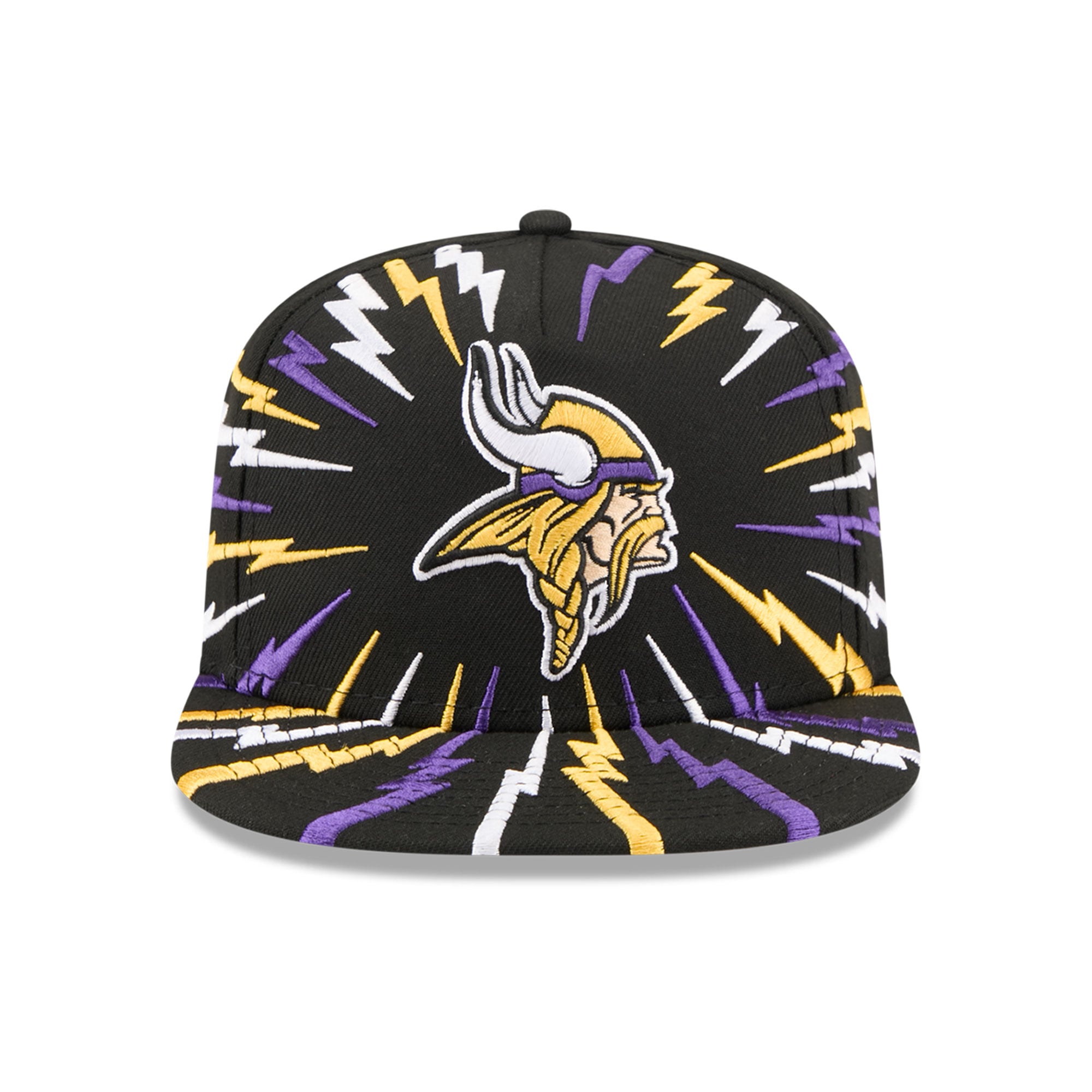 Casquette snapback New Era 9FIFTY Bolt A-Frame noire pour jeunes Minnesota Vikings