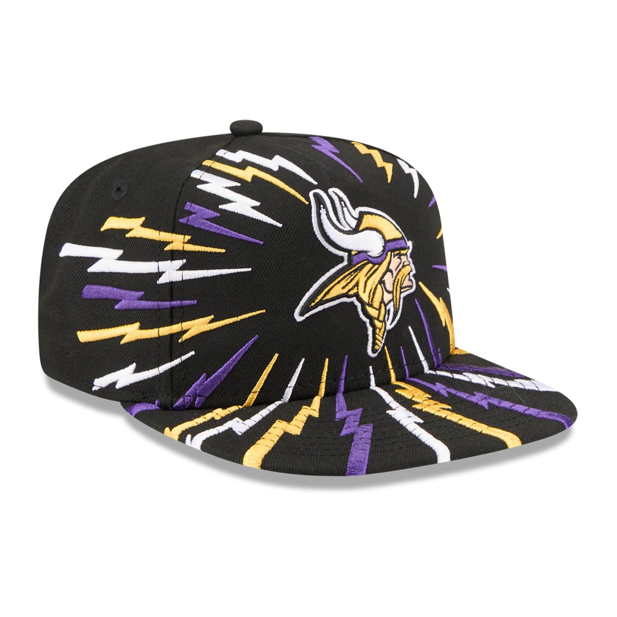 Casquette snapback New Era 9FIFTY Bolt A-Frame noire pour jeunes Minnesota Vikings