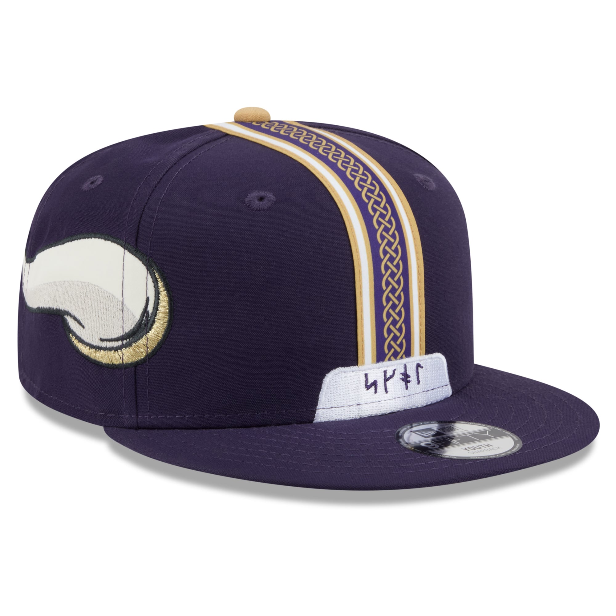 Youth New Era Purple Minnesota Vikings 2026 Rivalries Collection Fan Pack Helmet 9FIFTY Snapback Hat