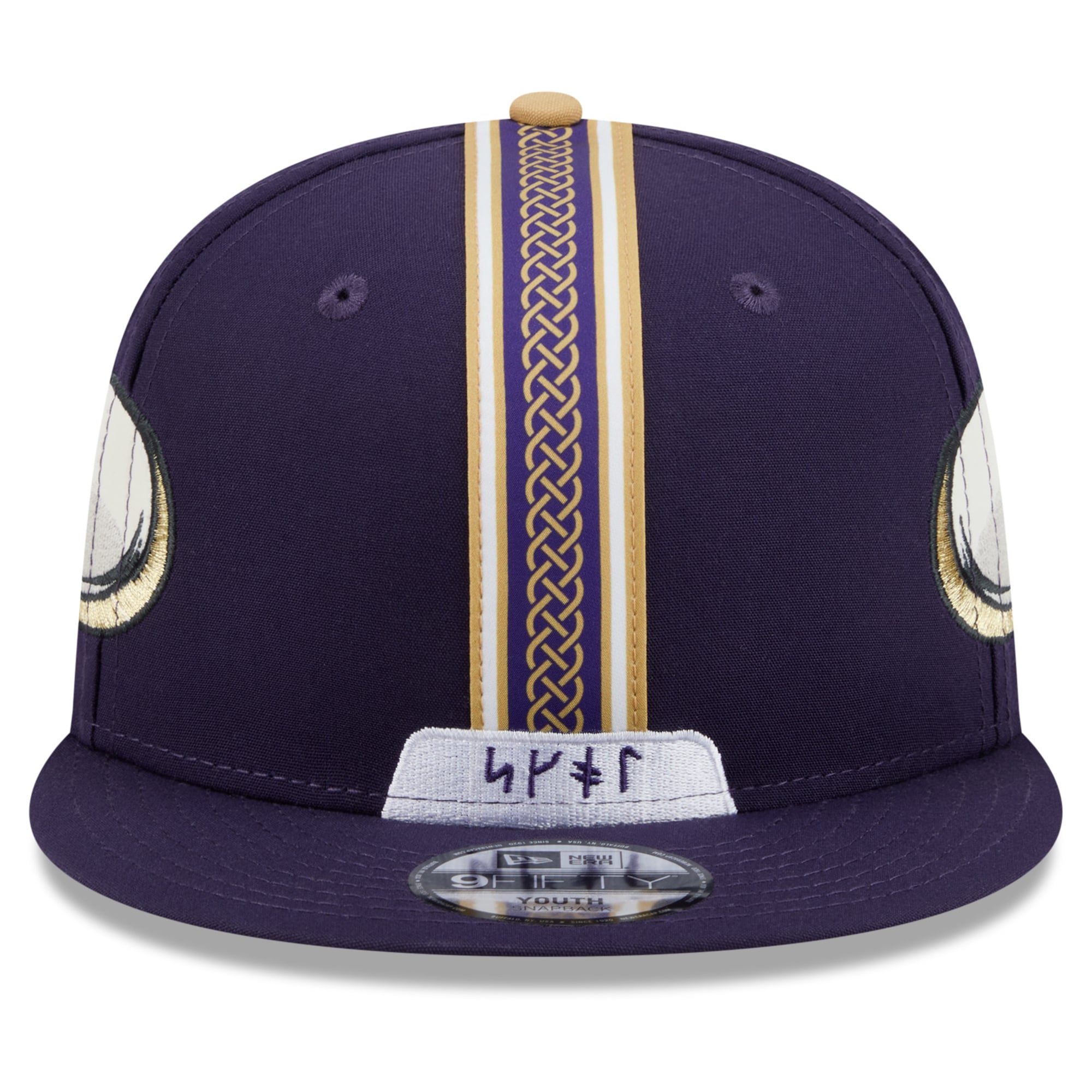 Youth New Era Purple Minnesota Vikings 2026 Rivalries Collection Fan Pack Helmet 9FIFTY Snapback Hat