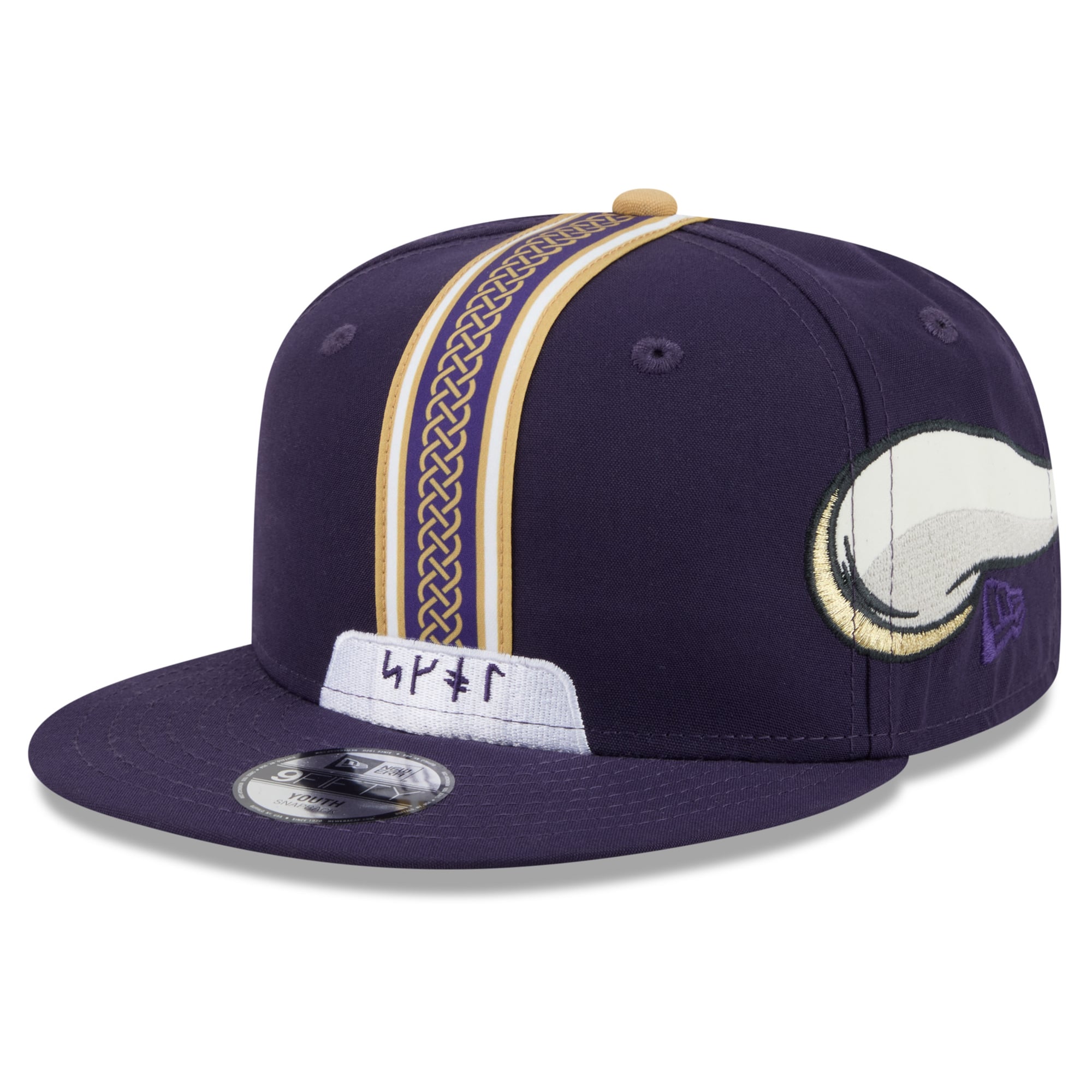 Youth New Era Purple Minnesota Vikings 2026 Rivalries Collection Fan Pack Helmet 9FIFTY Snapback Hat