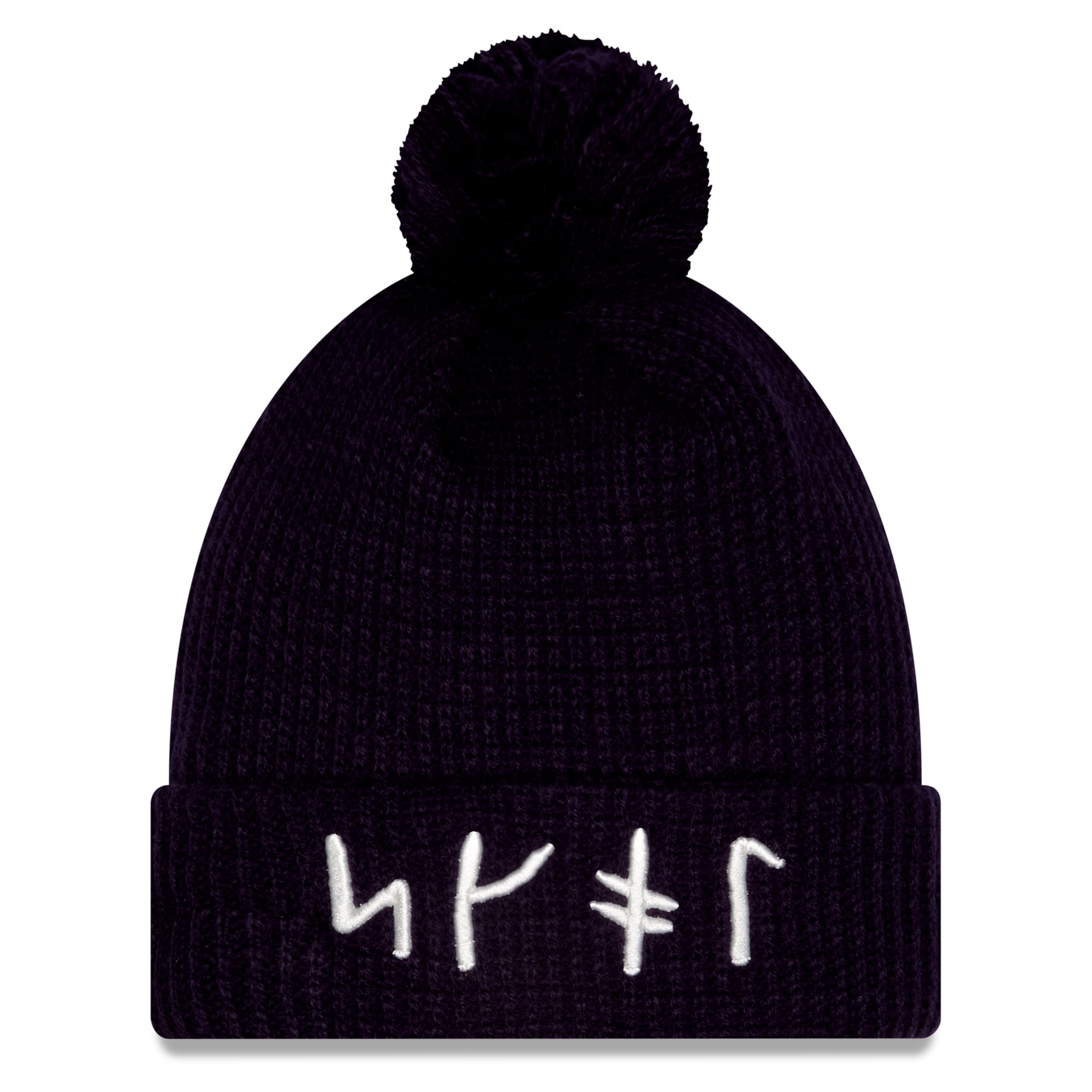 Youth New Era Purple Minnesota Vikings 2026 Rivalries Collection Sideline Cuffed Knit Hat with Pom