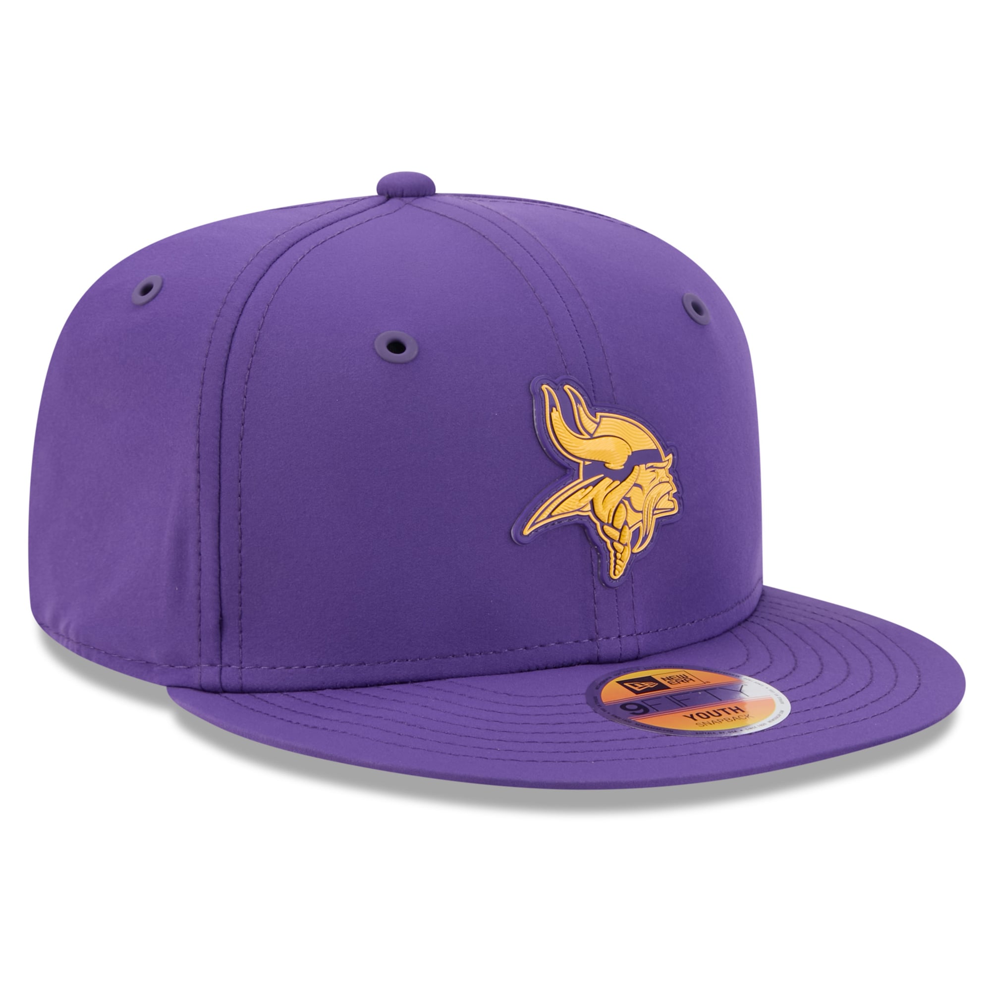 Youth New Era Purple Minnesota Vikings 2026 Sideline 9FIFTY Snapback Hat