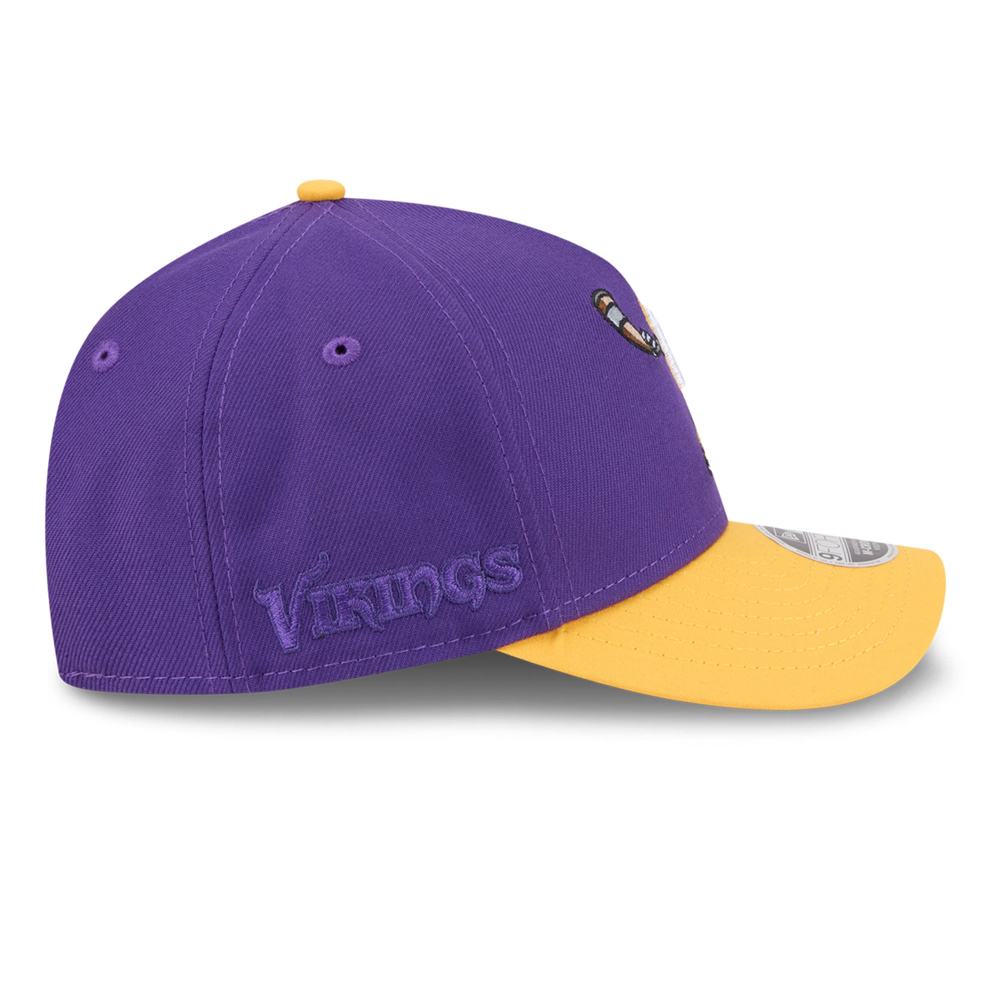 Casquette ajustable New Era 9FORTY violette Minnesota Vikings Cartoon pour jeunes