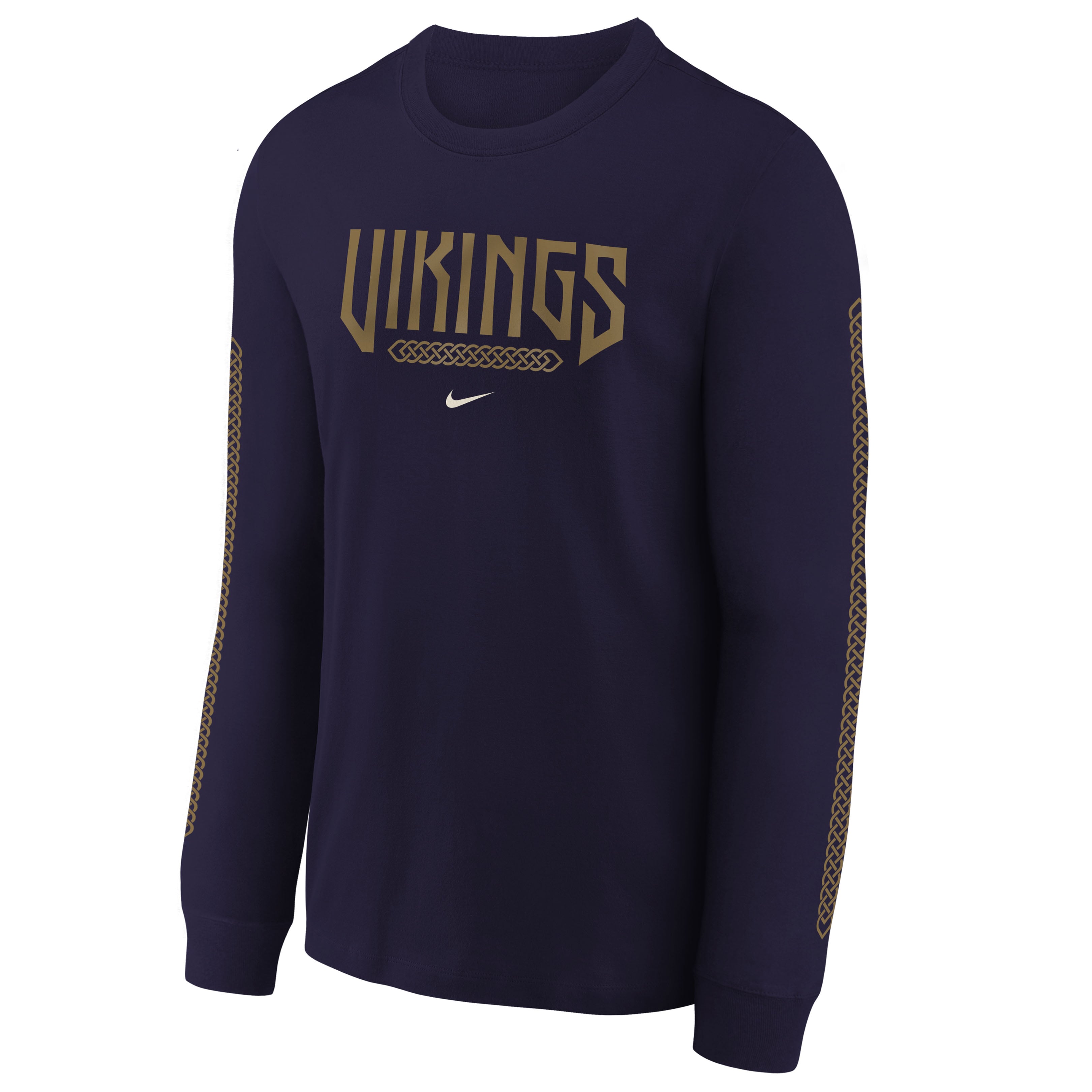 Youth Nike Purple Minnesota Vikings 2026 Rivalries Collection Max90 Long Sleeve T-Shirt