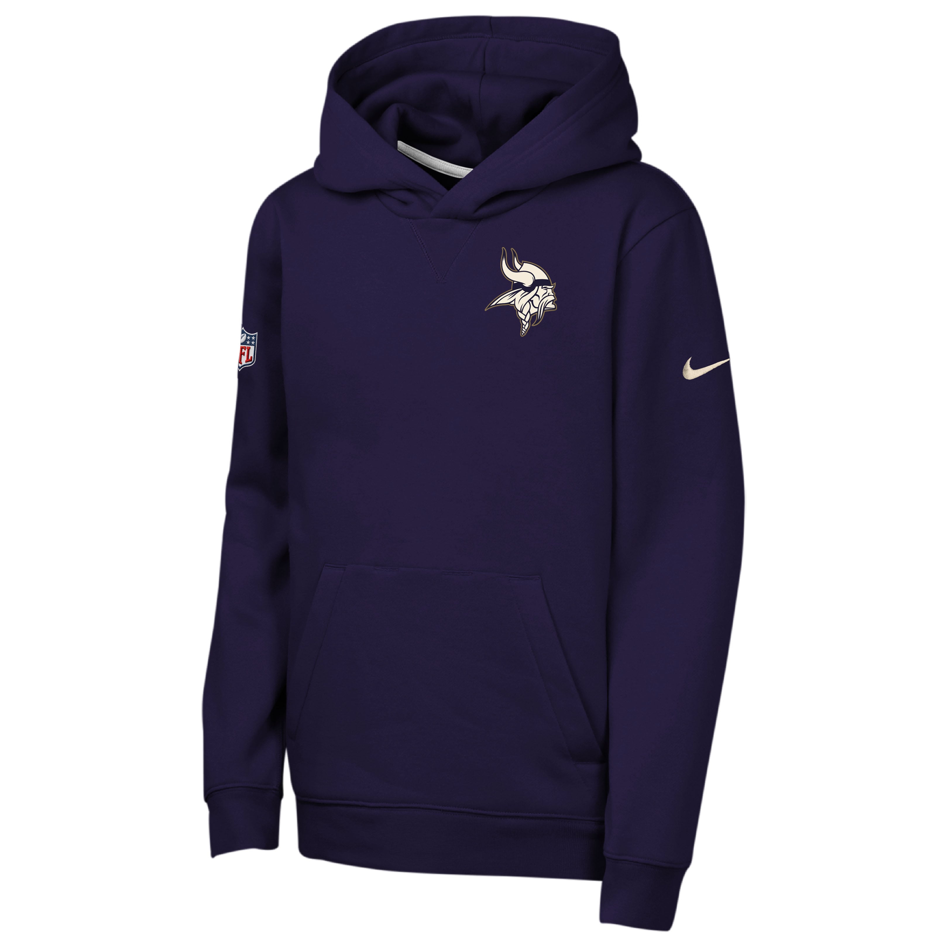 Youth Nike  Purple Minnesota Vikings 2026 Rivalries Collection Sideline Club Fleece Pullover Hoodie