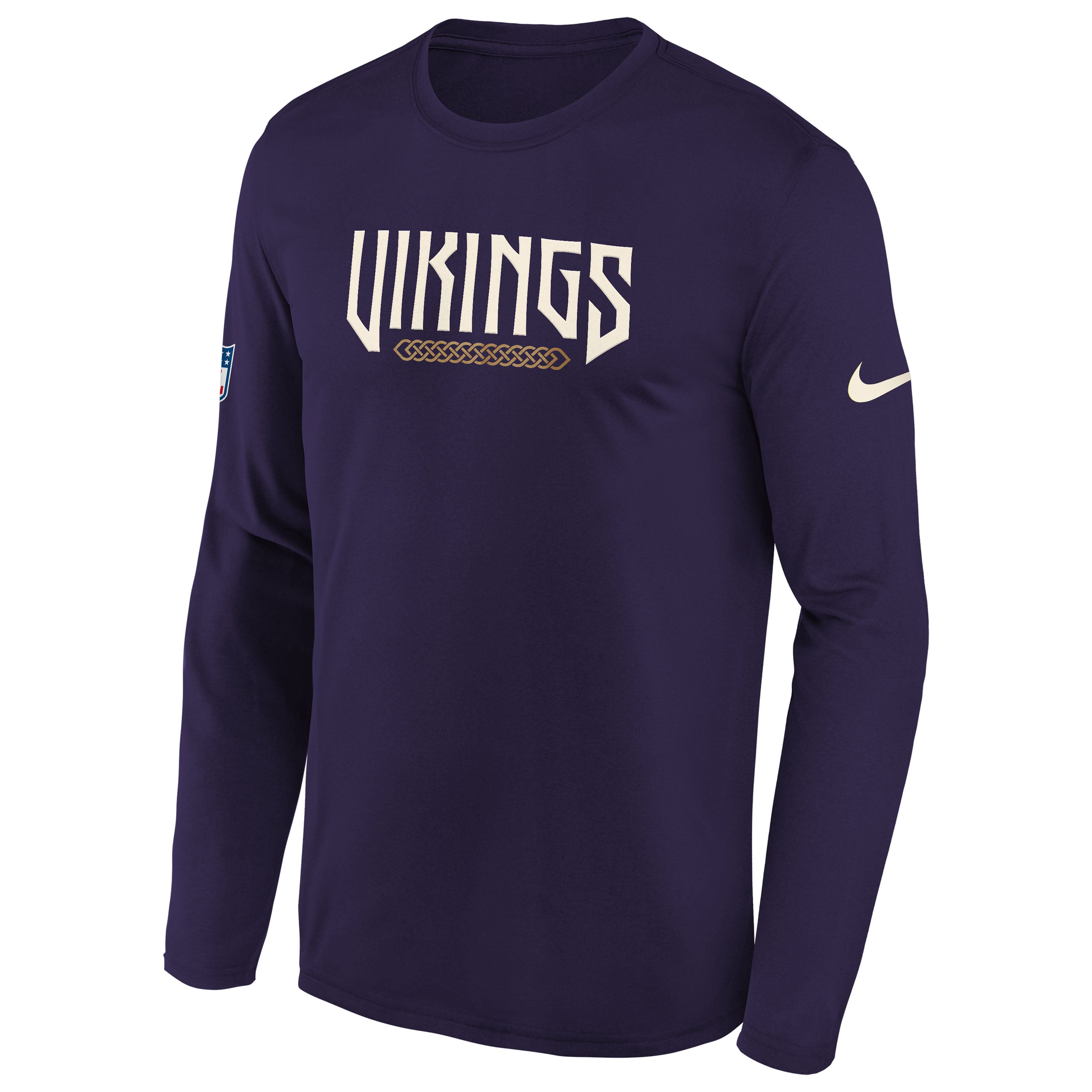 Youth Nike  Purple Minnesota Vikings 2026 Rivalries Collection Sideline Legend Long Sleeve T-Shirt