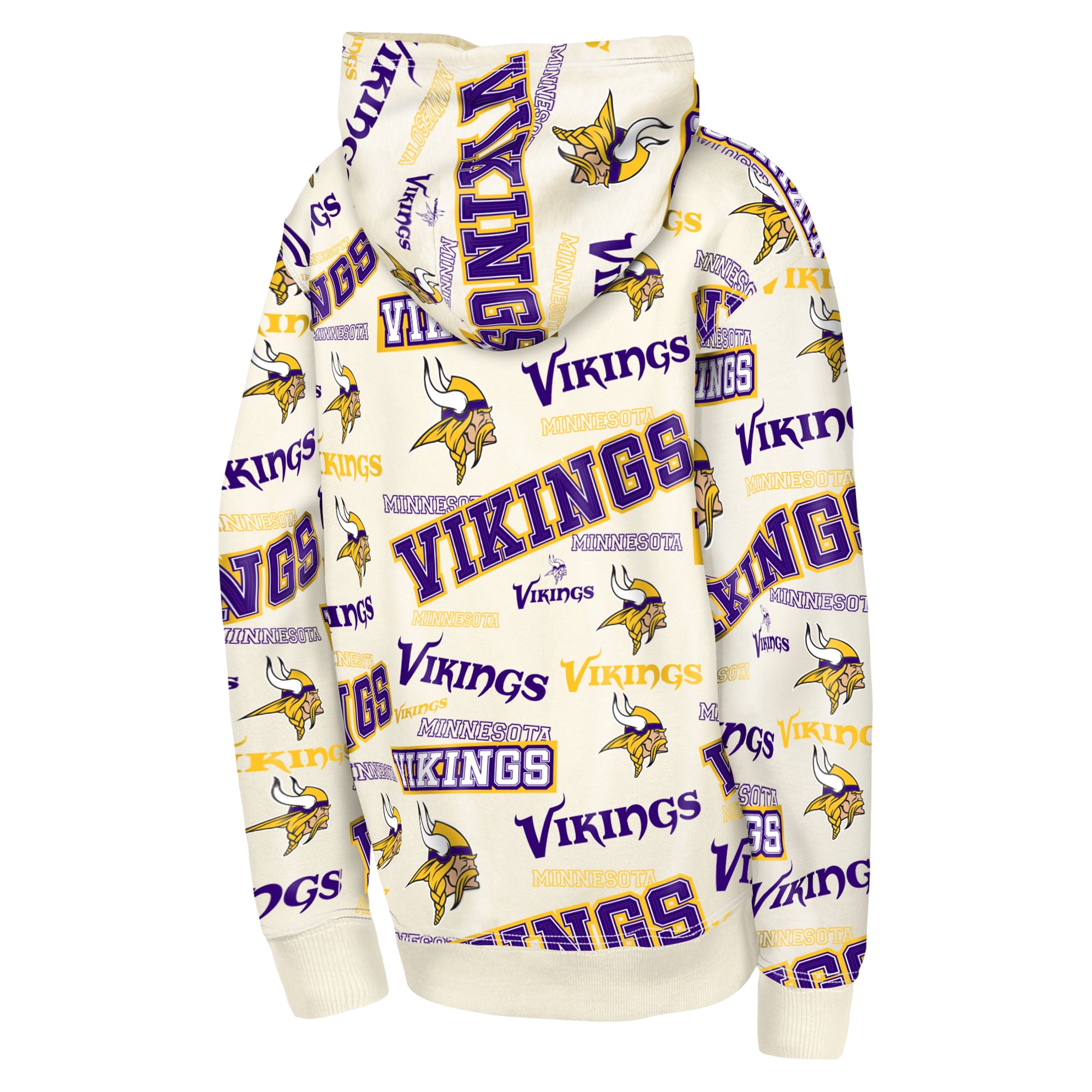 Sweat à capuche Youth Outerstuff Bone Minnesota Vikings Shake & Bake