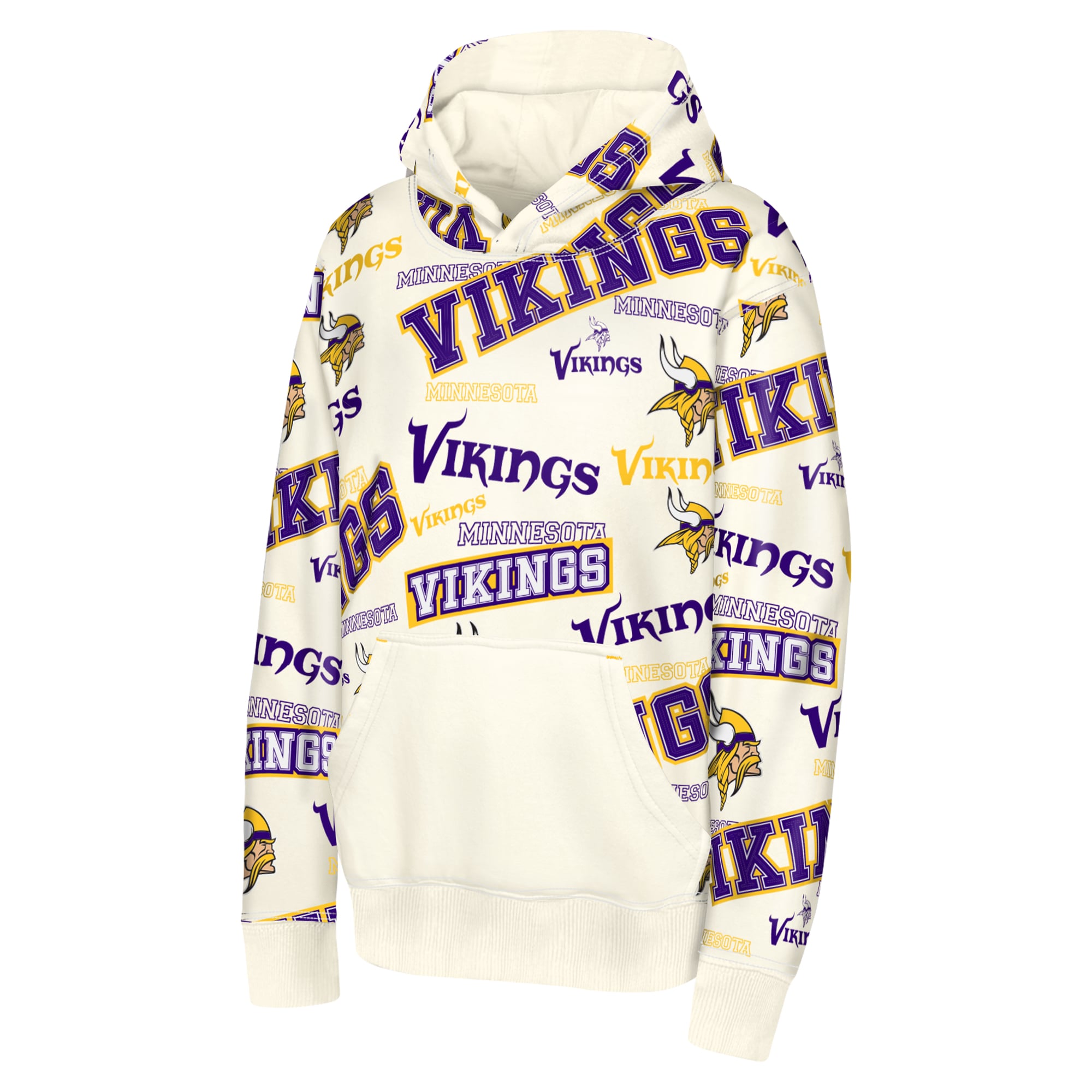 Sweat à capuche Youth Outerstuff Bone Minnesota Vikings Shake & Bake