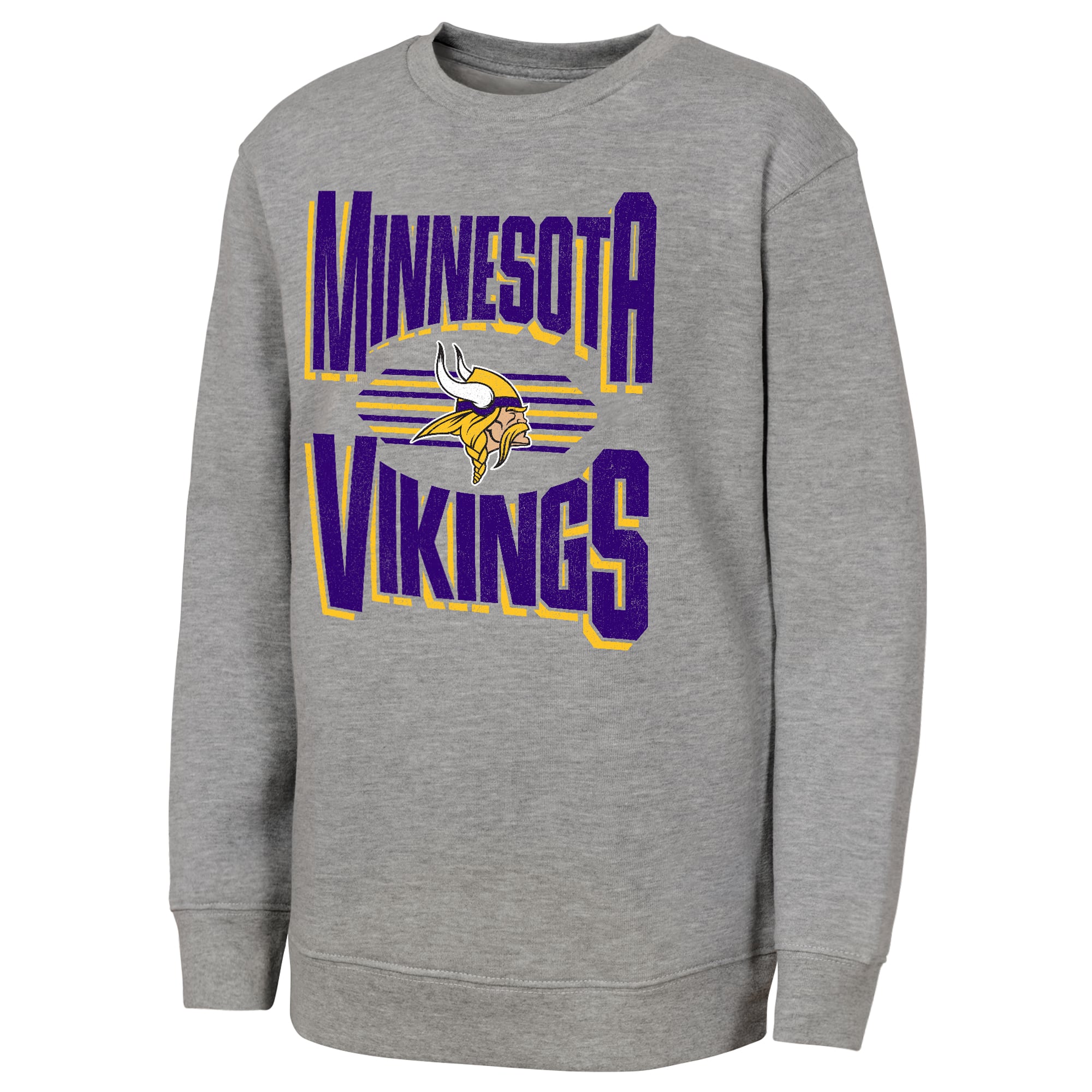 Sweat-shirt gris Jet Stream des Vikings du Minnesota pour jeunes de la marque Outerstuff