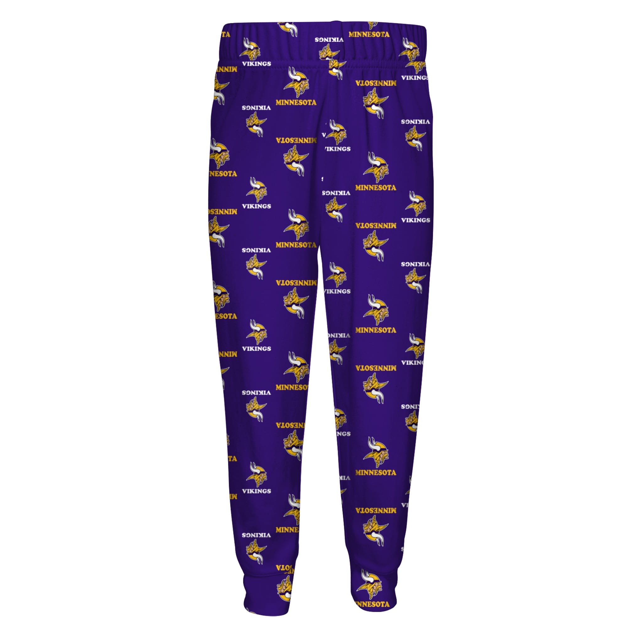 Youth Outerstuff Purple Minnesota Vikings All-Over-Print Long Sleeve T-Shirt and Pants Sleep Set