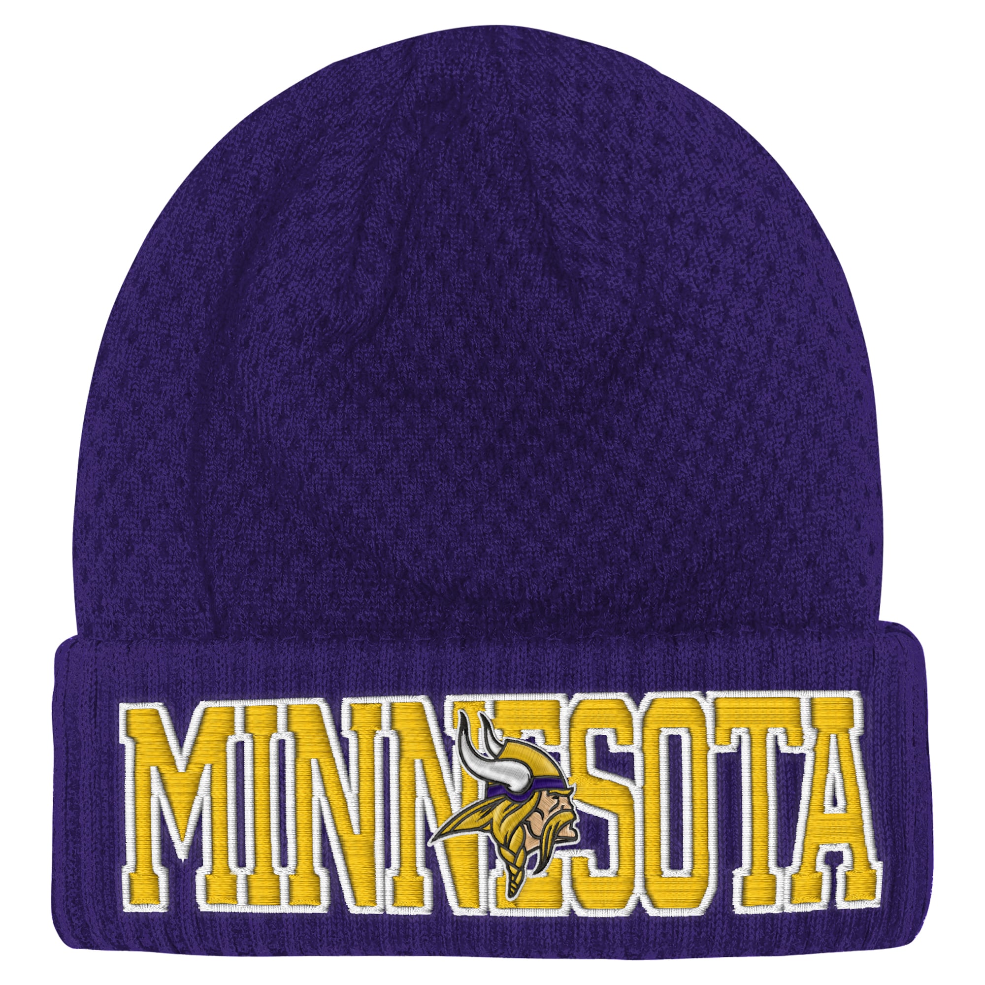 Youth Outerstuff Purple Minnesota Vikings Heat Check Cuffed Knit Hat