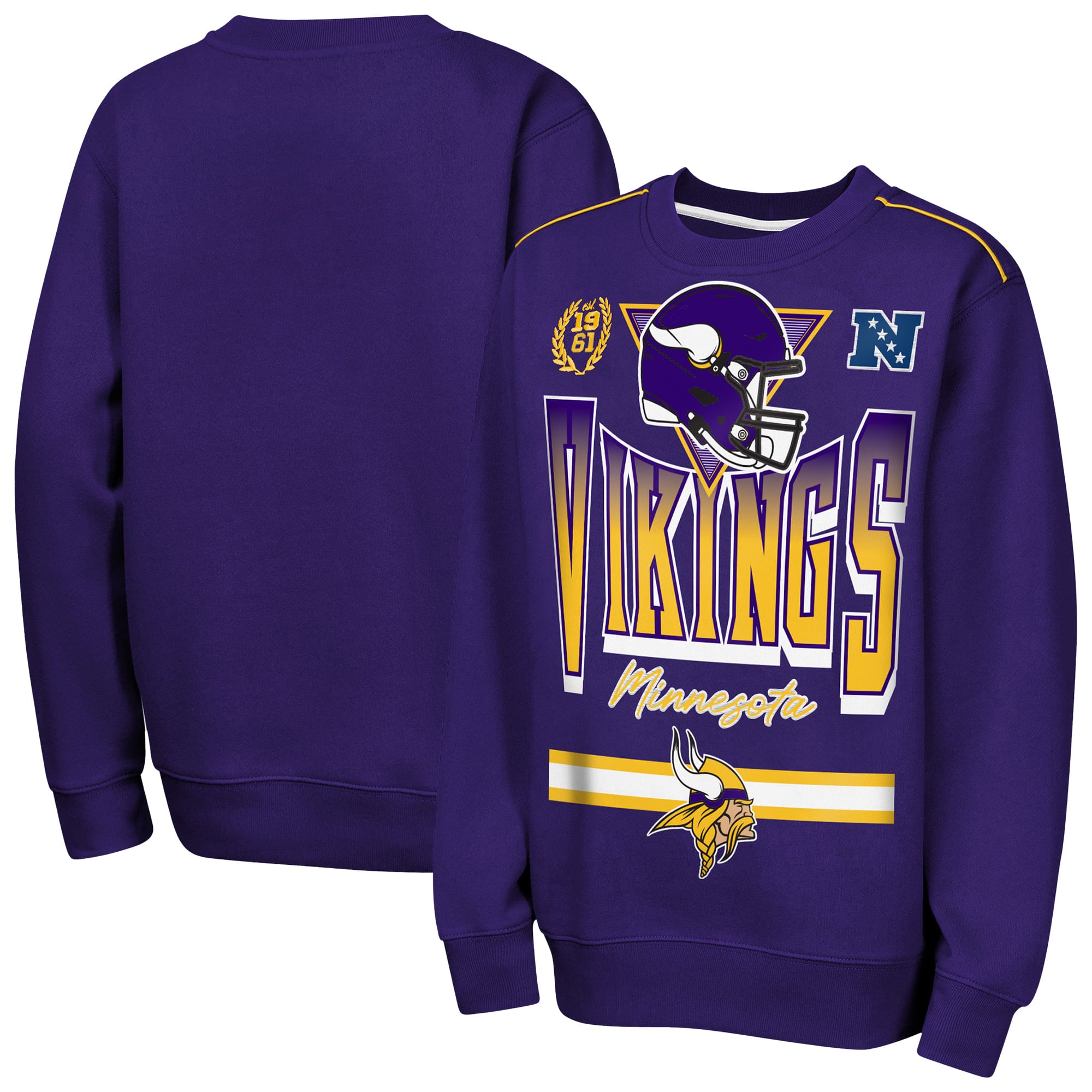 Sweat-shirt polaire violet Outerstuff pour jeunes