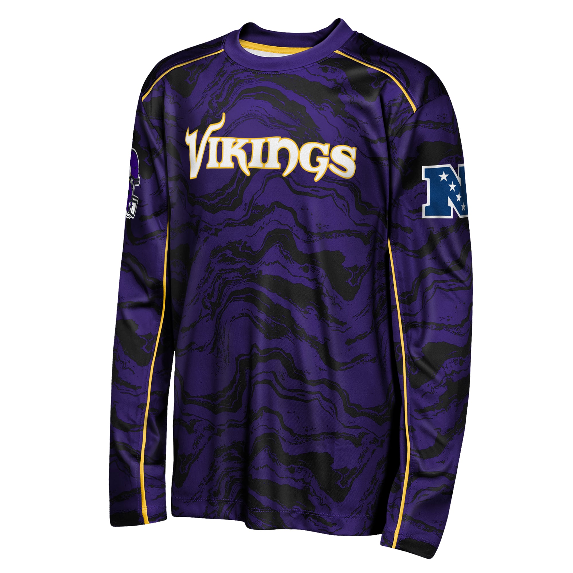 T-shirt à manches longues Youth Outerstuff Purple Minnesota Vikings Tailgate Performance