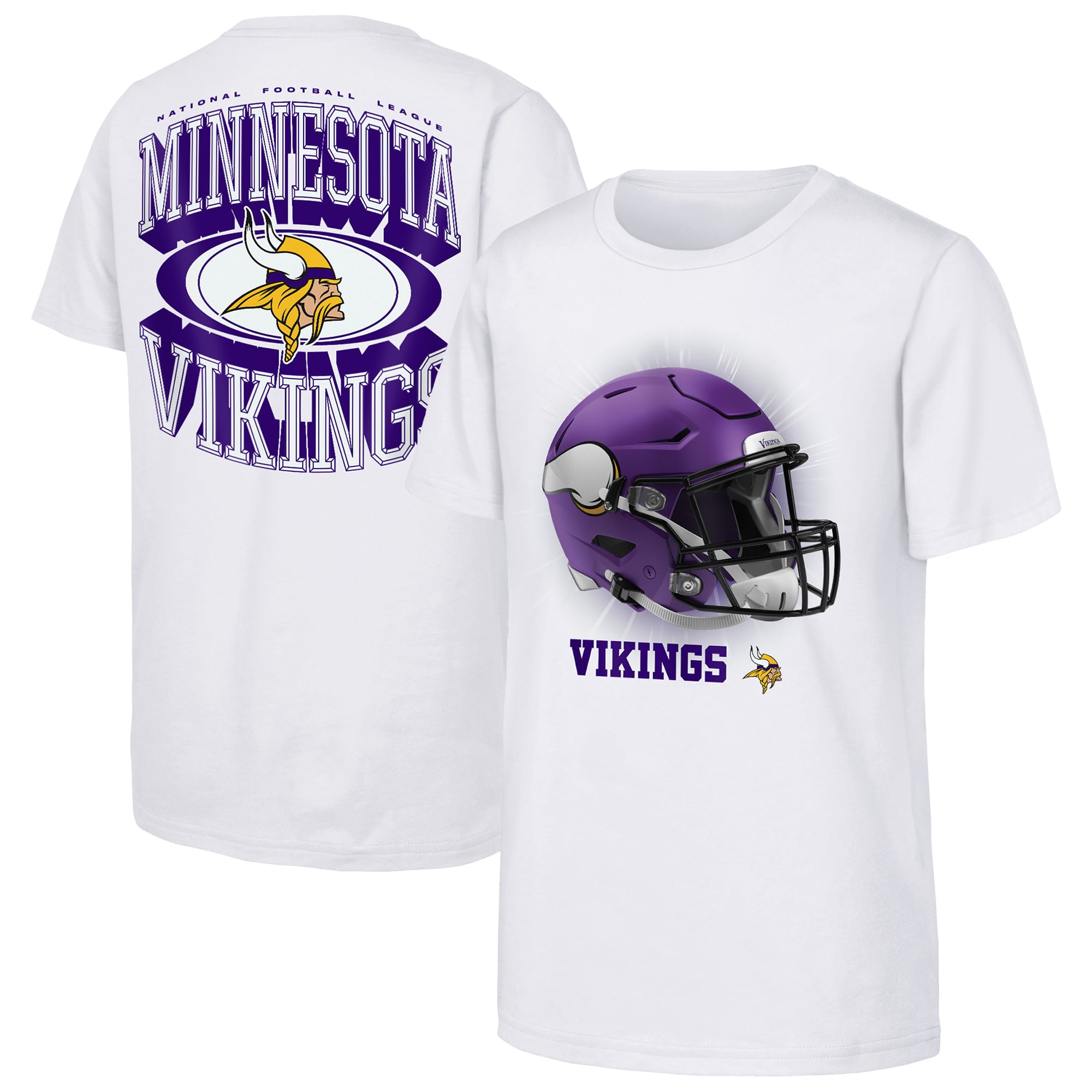 T-shirt blanc Outerstuff Youth Minnesota Vikings « Mentalité de gagnant »