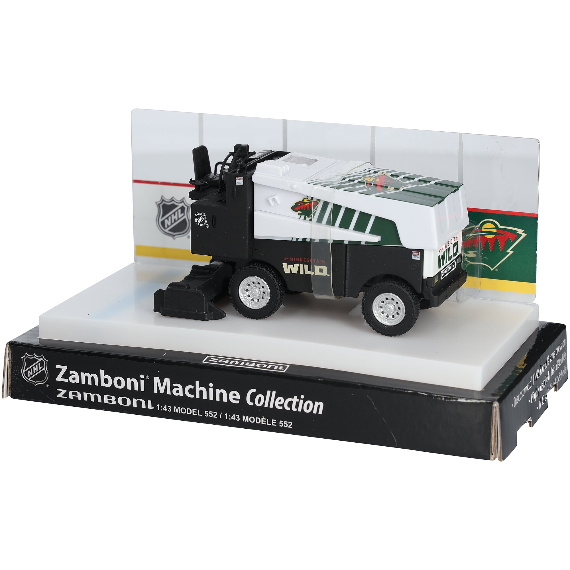 Zamboni miniature en métal moulé sous pression à l'échelle 1:43, Minnesota Wild, saison 2026-2027
