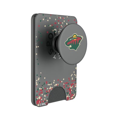 Minnesota Wild Keyscaper Confetti PopSockets Magnetic Wallet