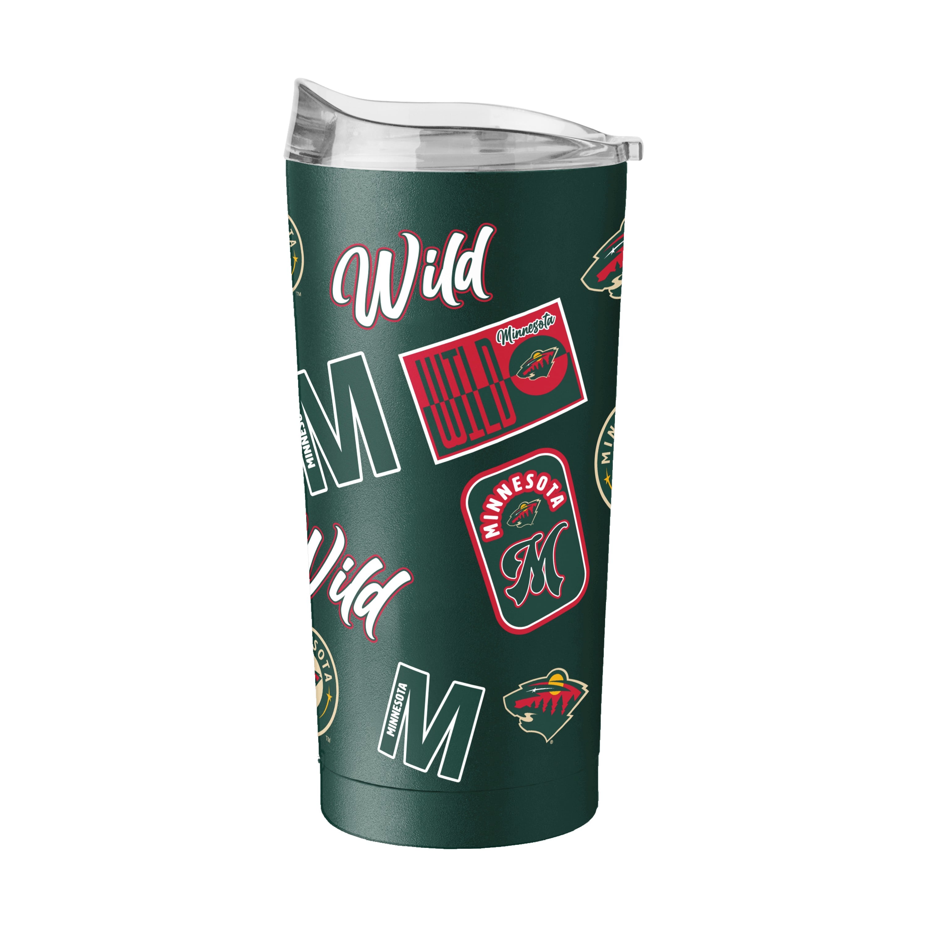 Gobelet isotherme de 59 cl (20 oz) à revêtement en poudre Dreamweave, logo Minnesota Wild, marque Logo Brands