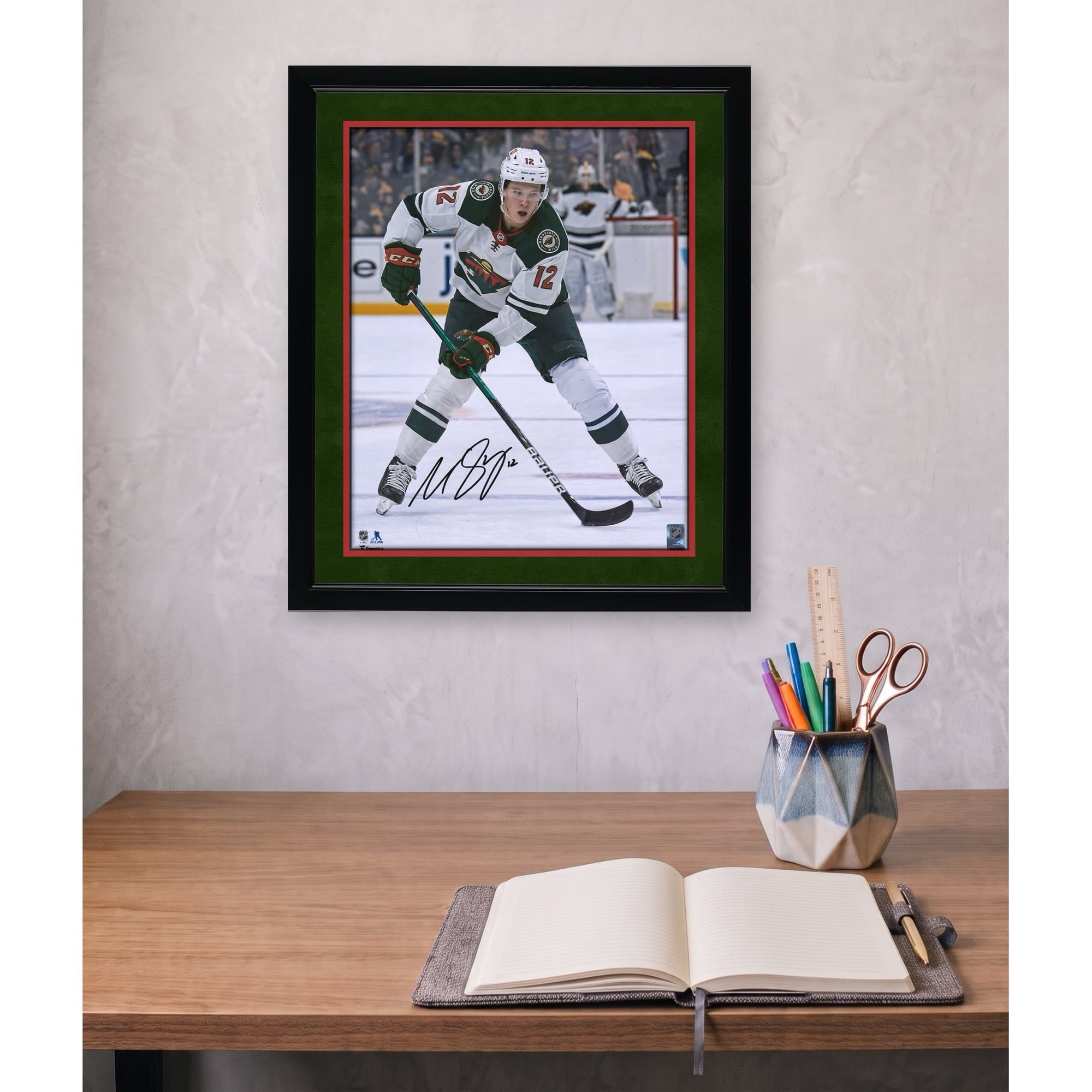 Matthew Boldy Minnesota Wild Autographed 16" x 20" NHL Debut Photograph