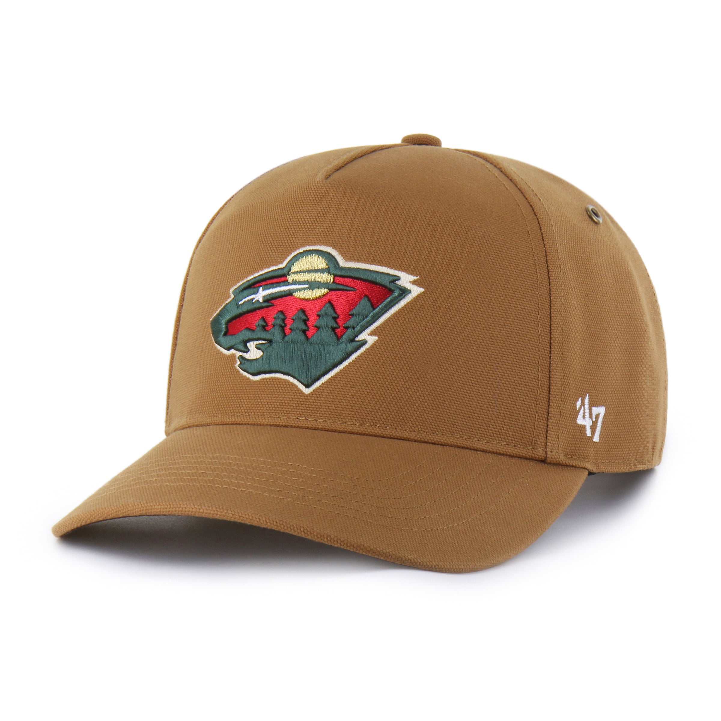 Casquette ajustable '47 x Carhartt marron Minnesota Wild Hitch pour homme