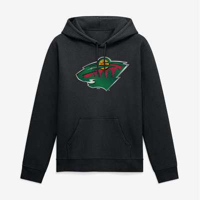 Minnesota Wild Big & Tall Metallic Mascot Hoodie - Black