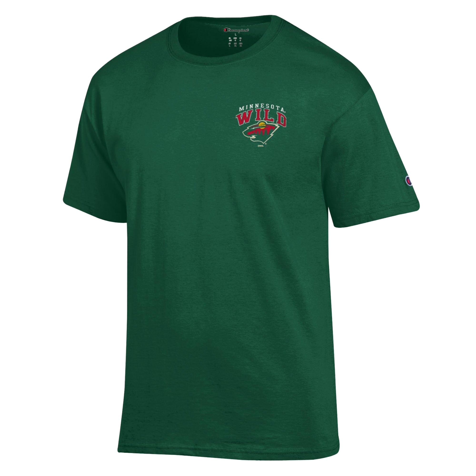Men's Champion Green Minnesota Wild Stick With It Jersey T-Shirt