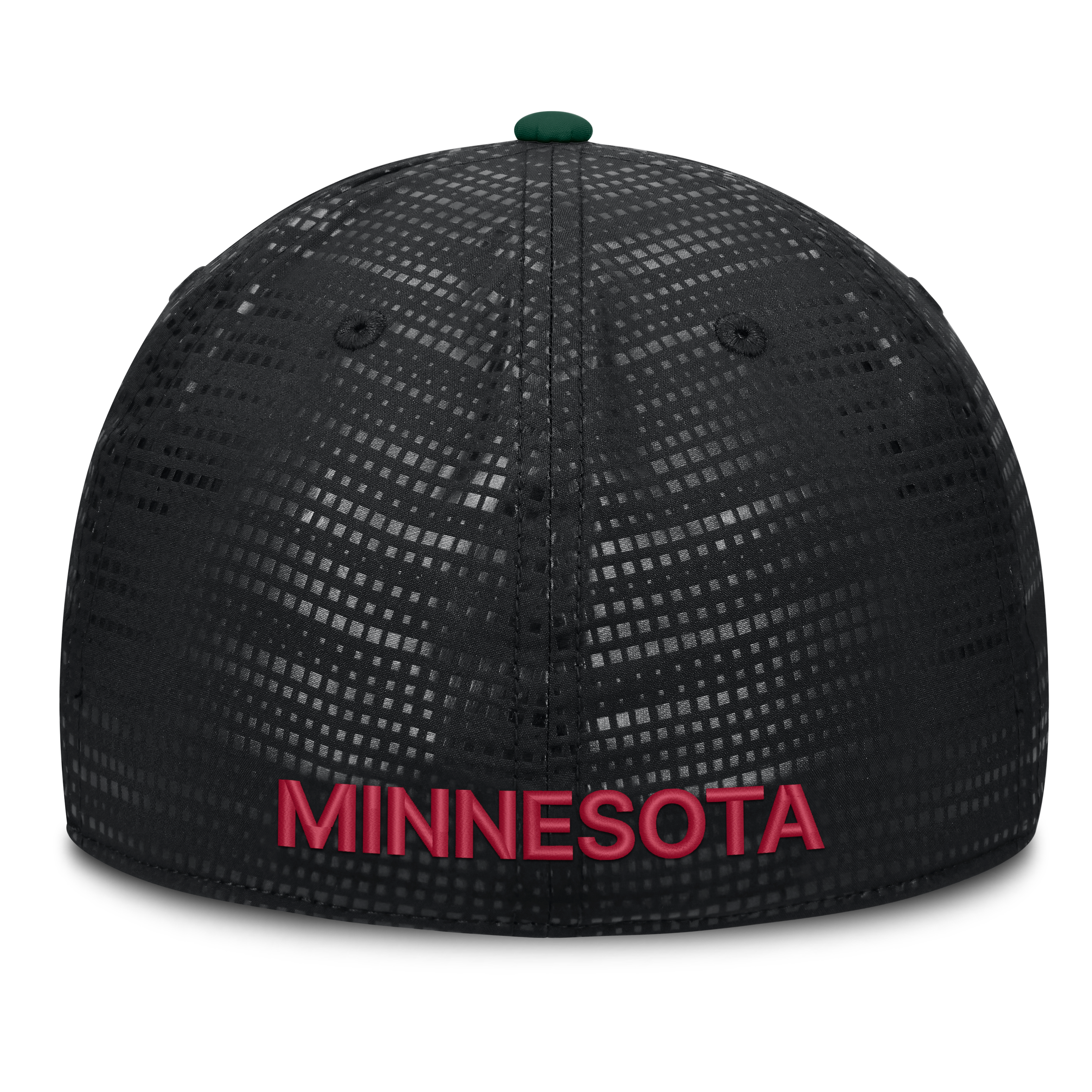 Men's Fanatics Black Minnesota Wild Authentic Pro Rink Debossed Stretch Fit Hat