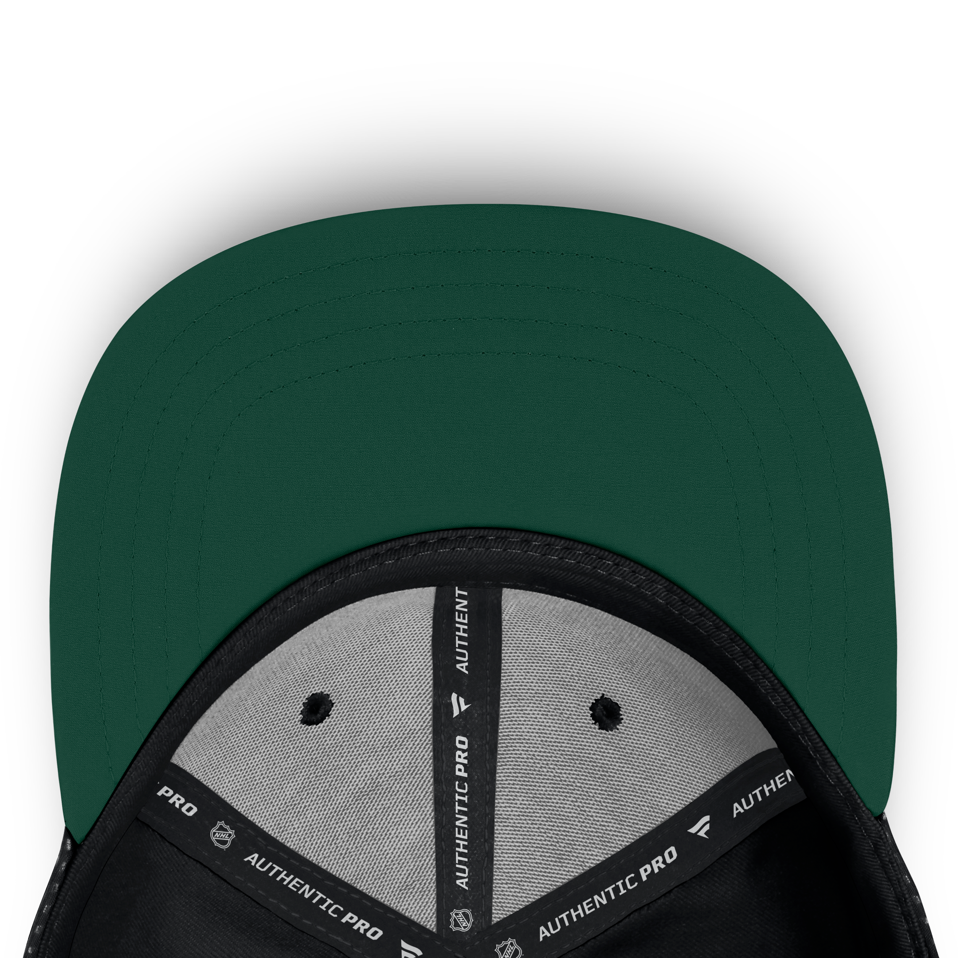 Men's Fanatics Black Minnesota Wild Authentic Pro Rink Square Visor Snapback Hat