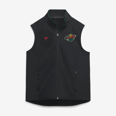 Men's Minnesota Wild Fanatics Black Authentic Pro Rink Vest