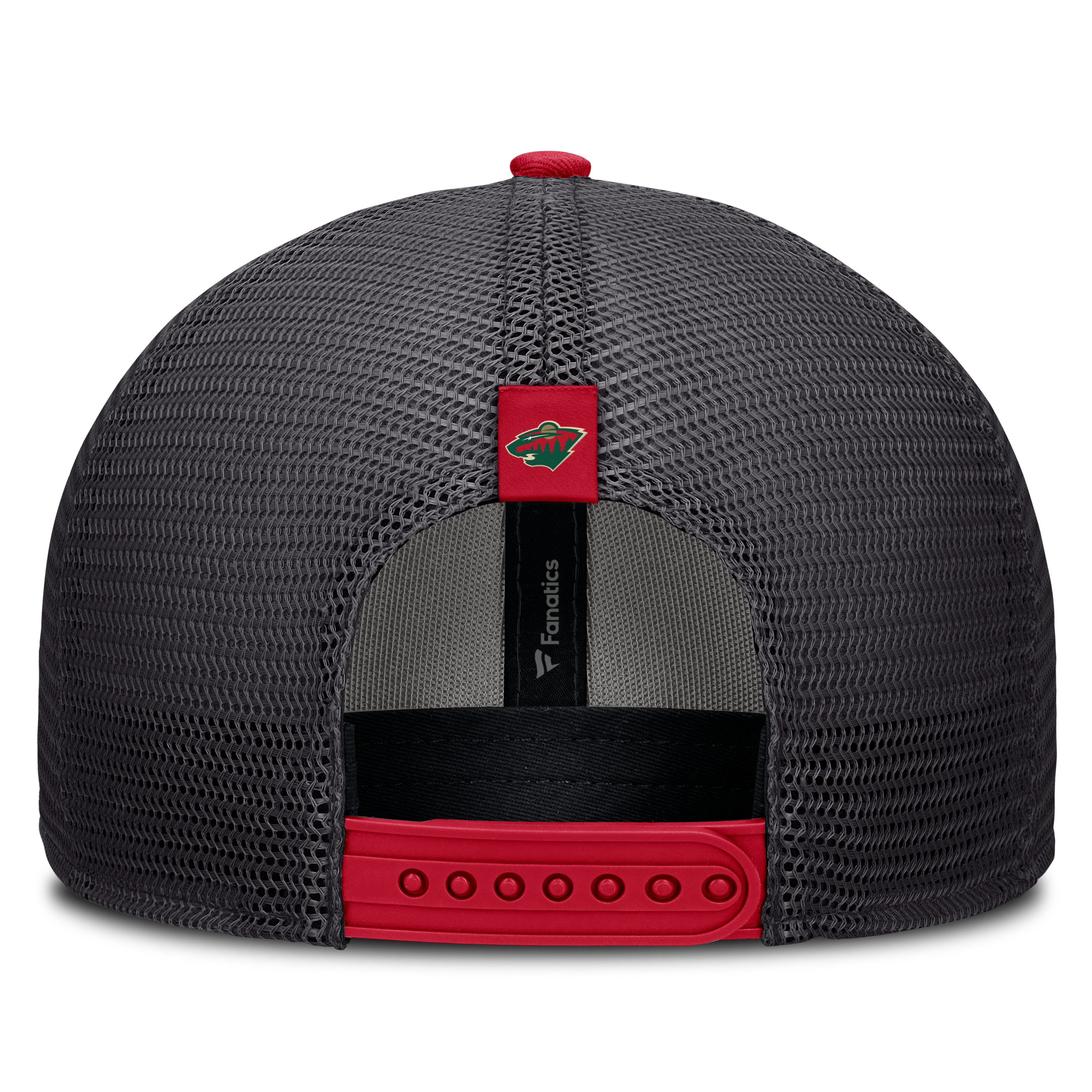 Casquette trucker ajustable Fanatics noire Minnesota Wild Fundamental Limits pour homme