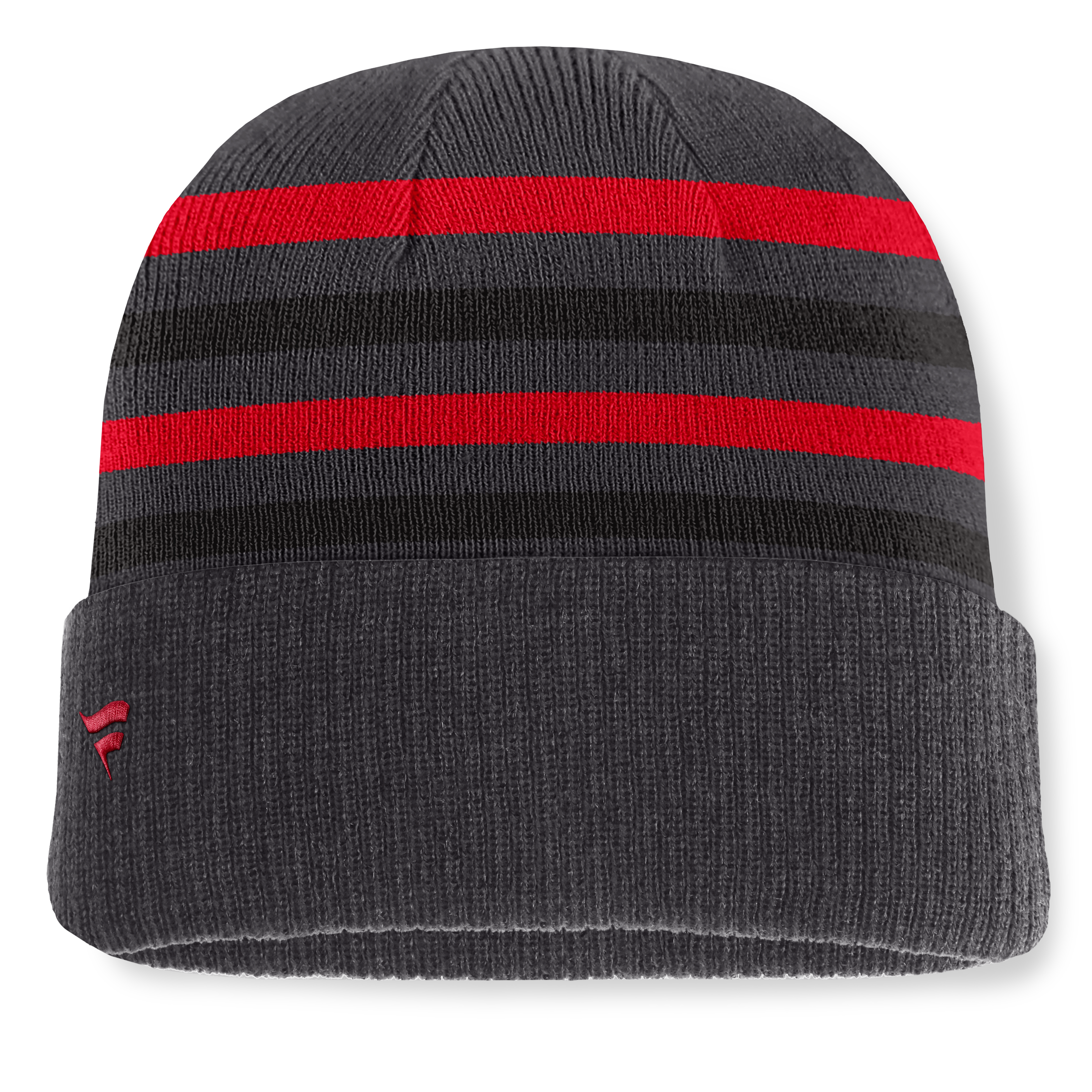 Bonnet à revers rayé à nouage Fanatics noir Minnesota Wild pour homme