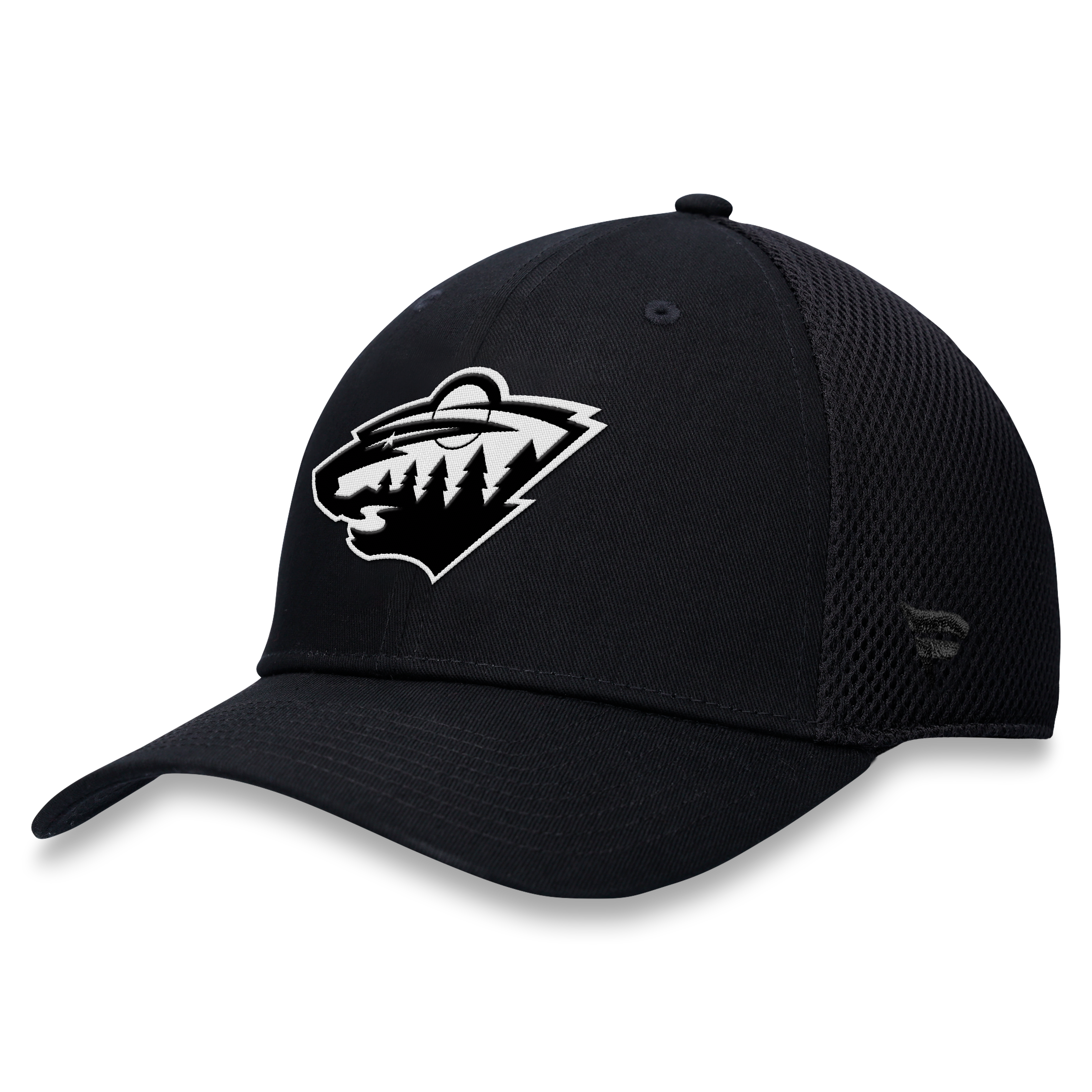 Casquette extensible à dos en maille ton sur Fanatics pour homme, noire