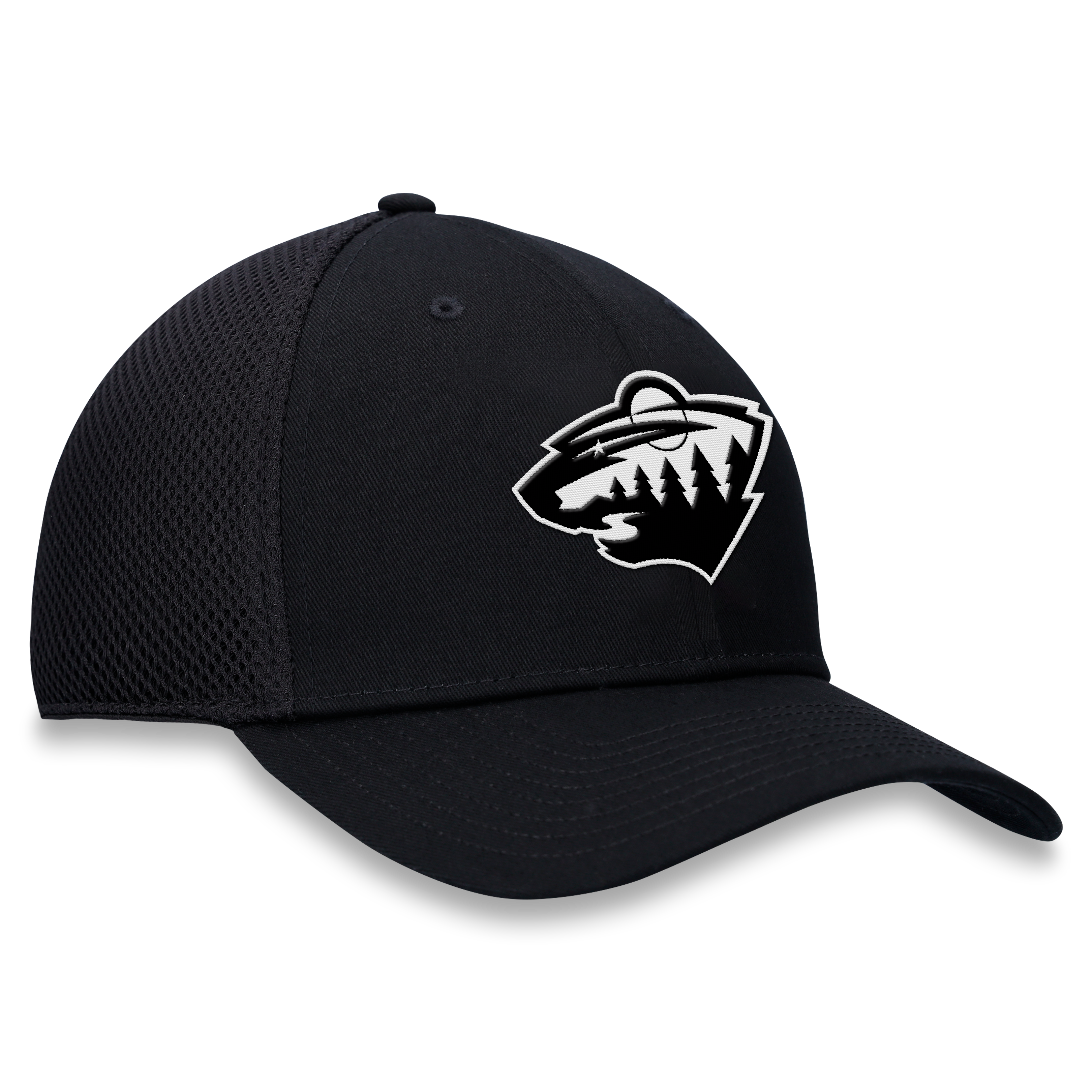 Casquette extensible à dos en maille ton sur Fanatics pour homme, noire