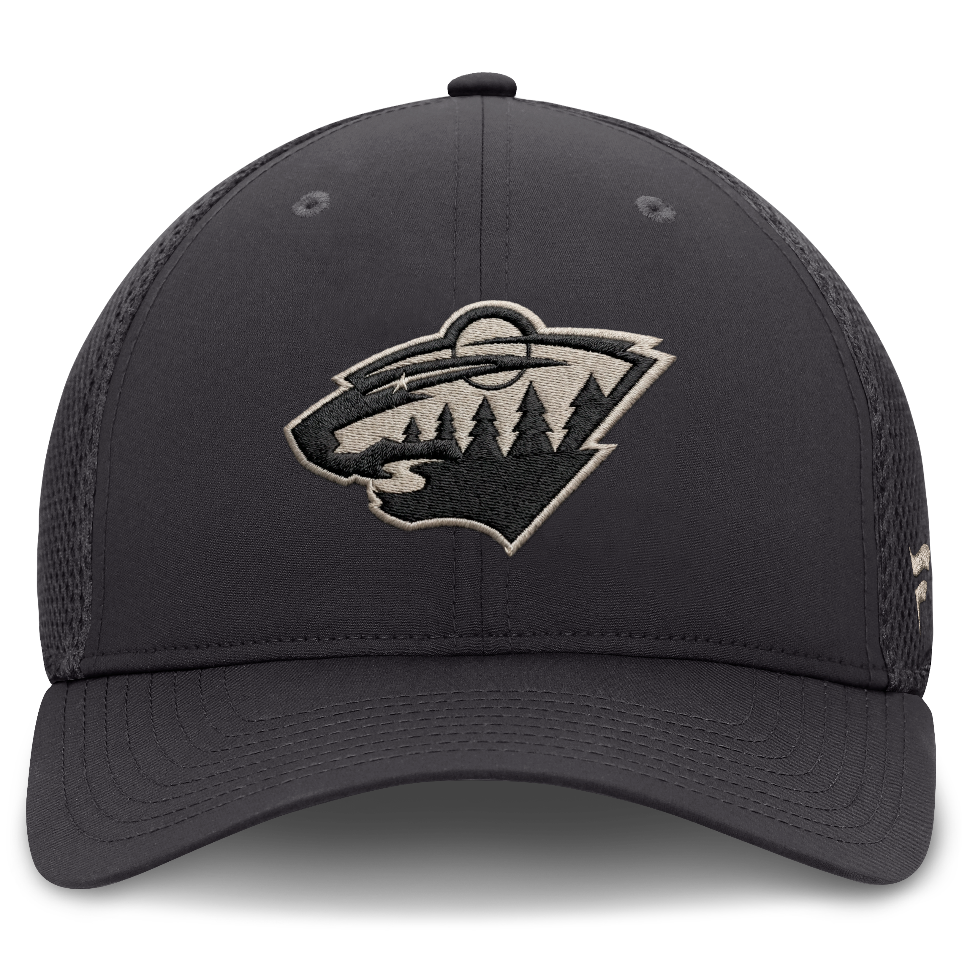 Casquette extensible Fanatics Charcoal Minnesota Wild Road pour homme