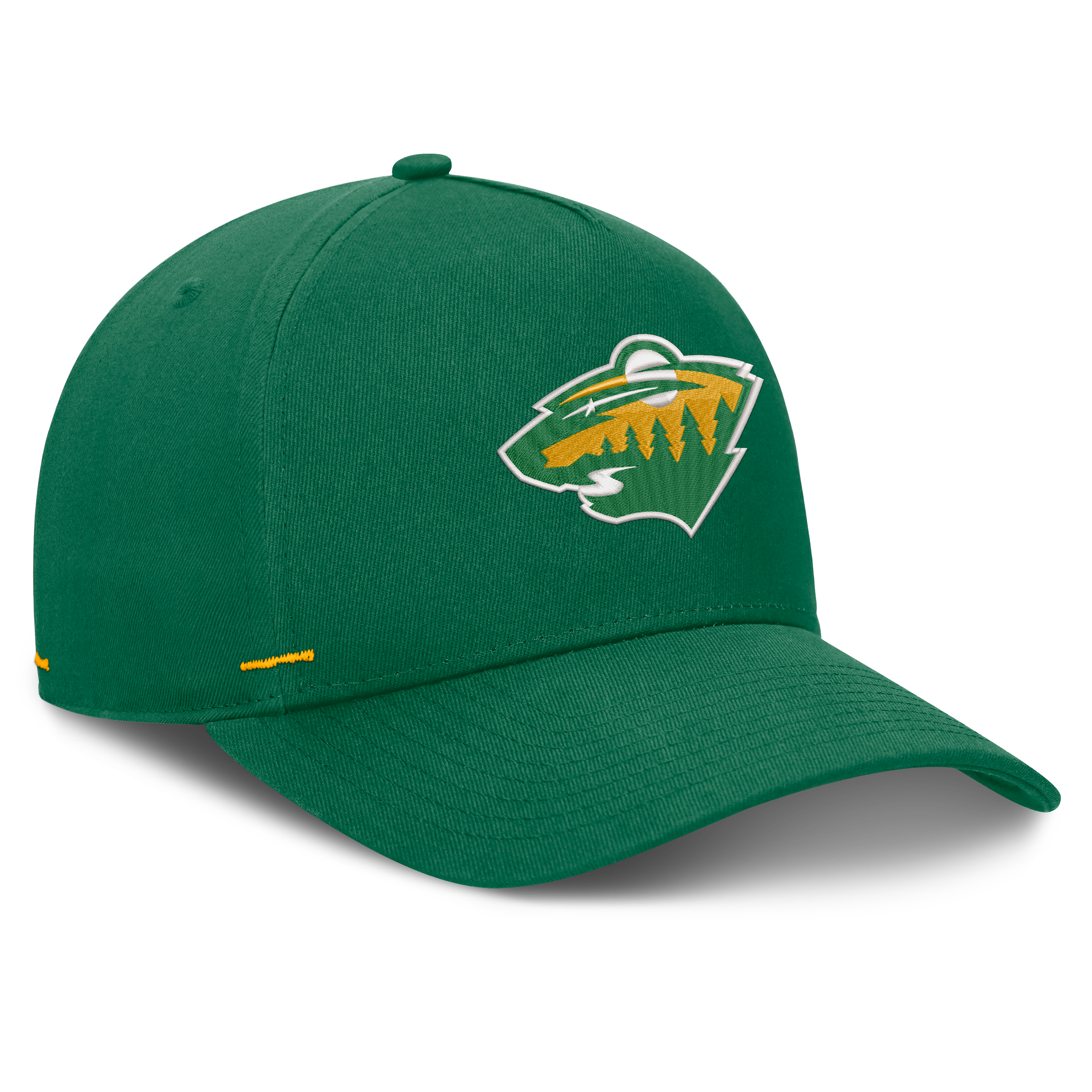 Casquette ajustable Fanatics verte Minnesota Wild Alternate Authentic Pro Rink A-Frame pour homme