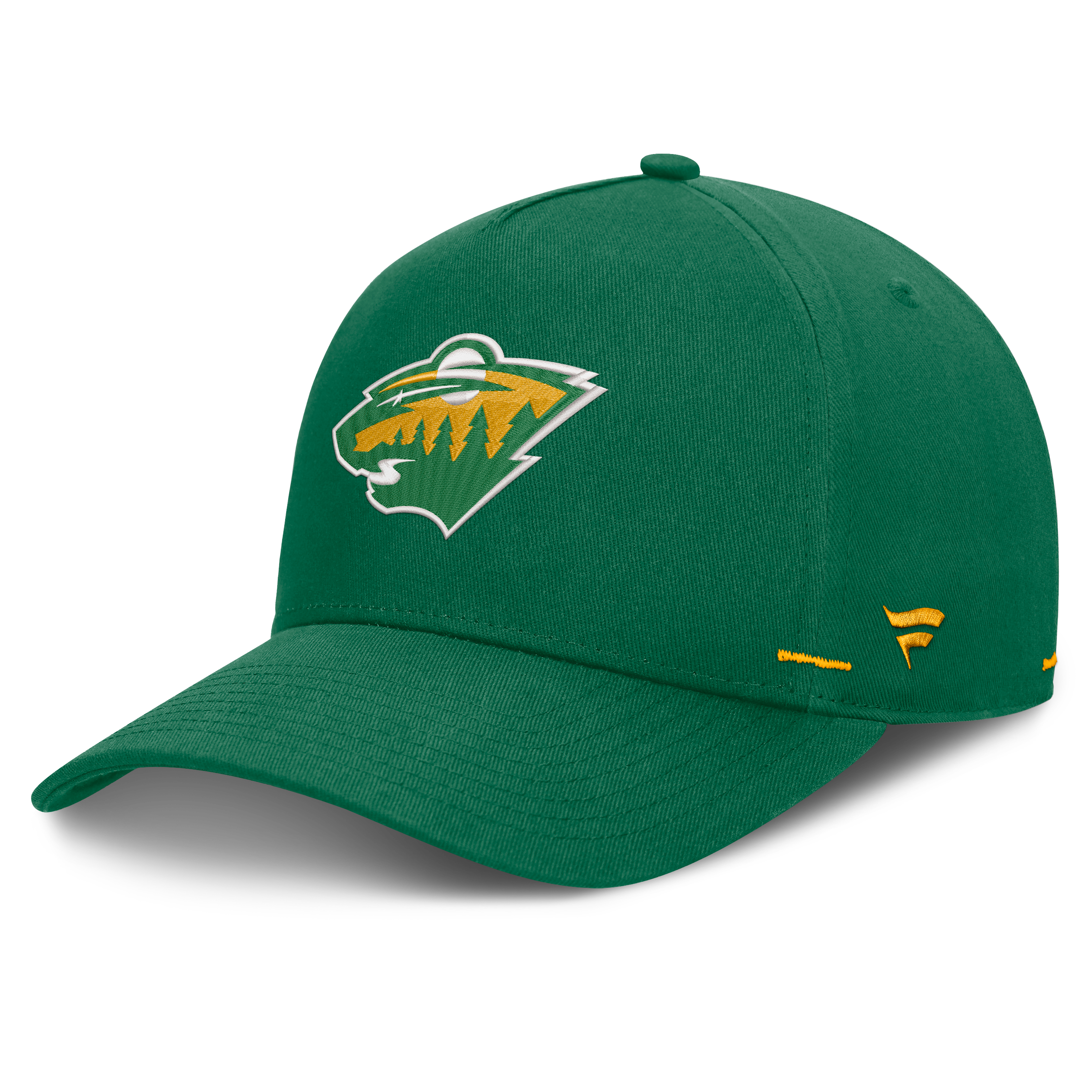 Men's Fanatics Green Minnesota Wild Alternate Authentic Pro Rink A-Frame Adjustable Hat