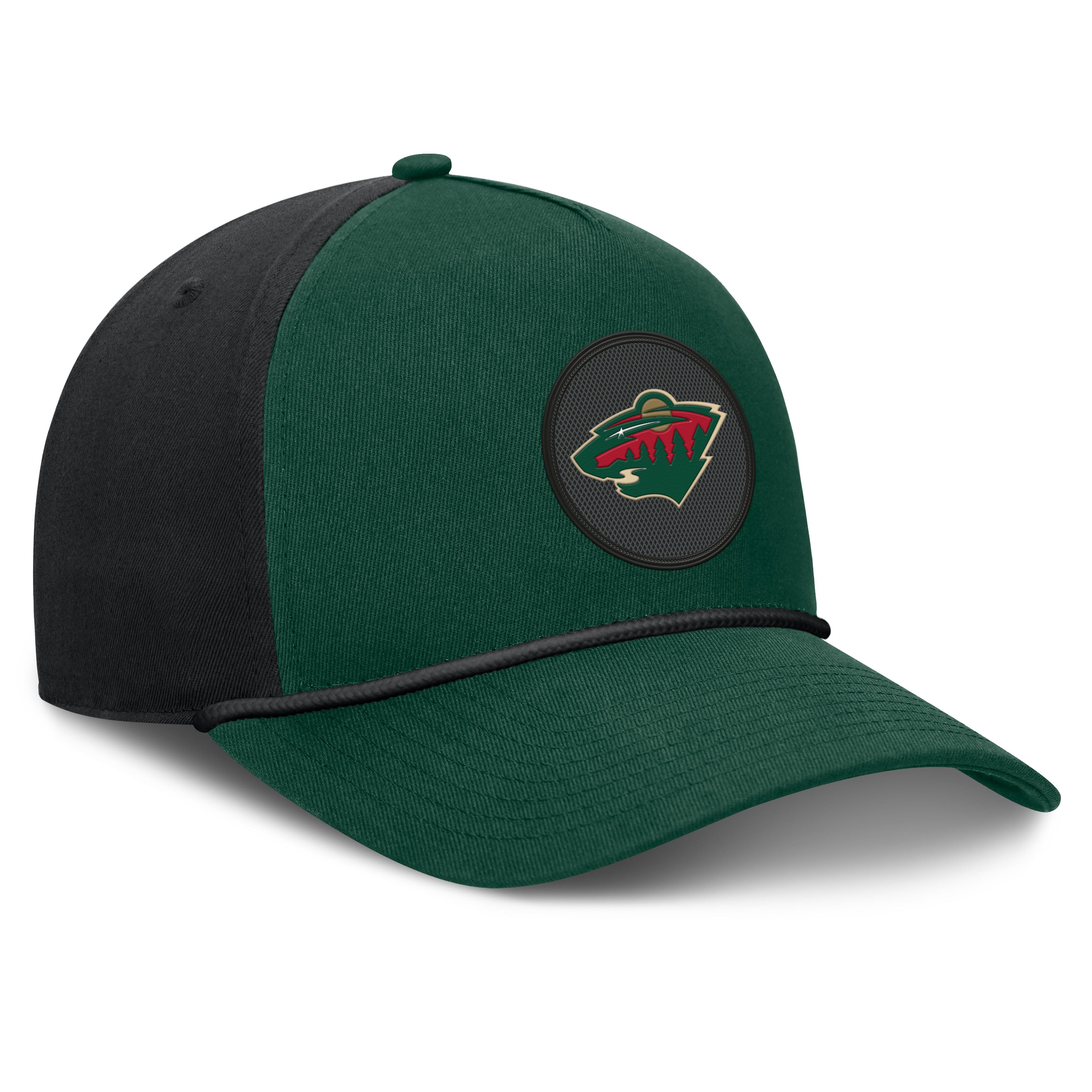 Men's Fanatics Green Minnesota Wild Authentic Pro Rink A-Frame Adjustable Hat