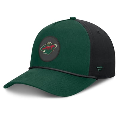 Men's Minnesota Wild Fanatics Green Authentic Pro Rink A-Frame Adjustable Hat