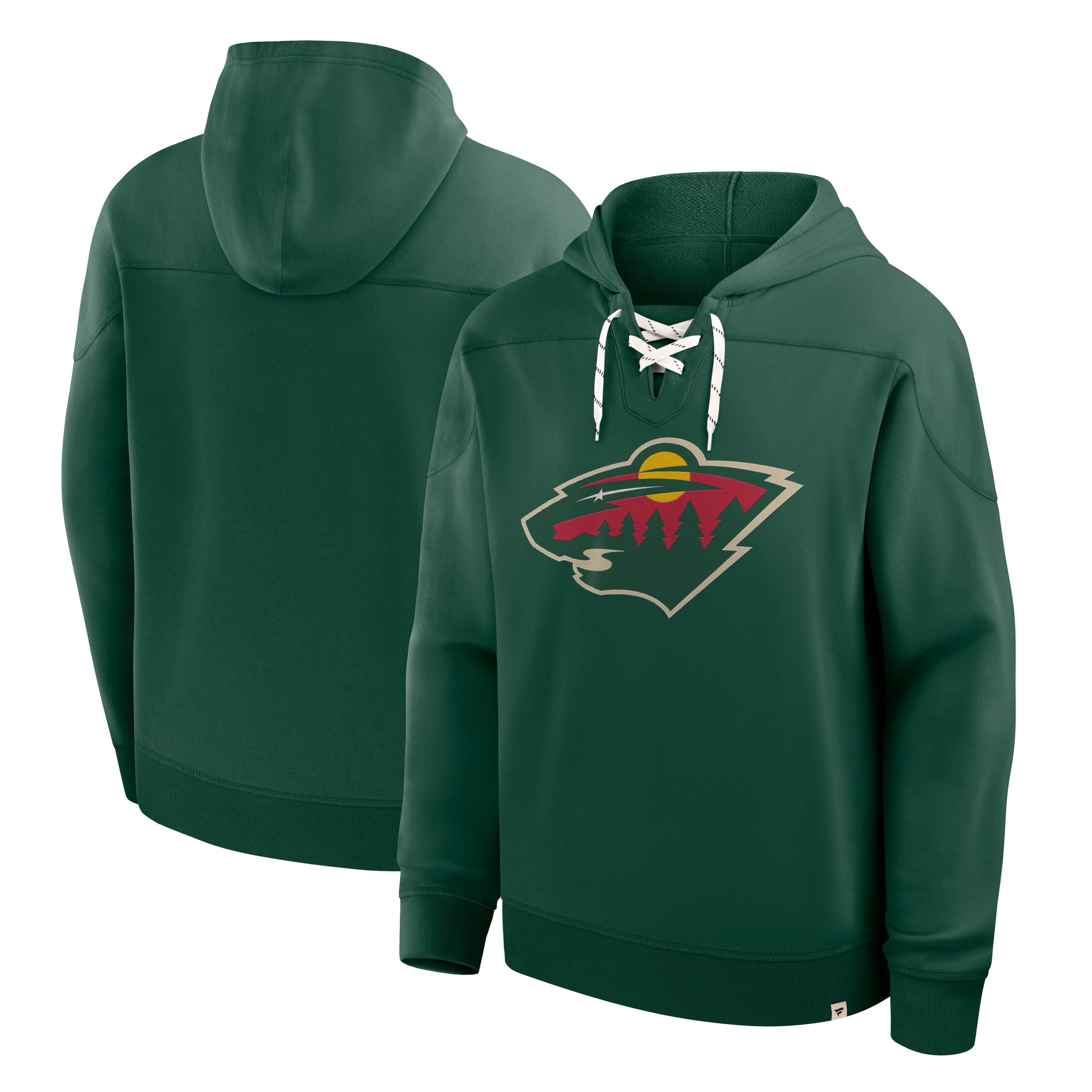 Sweat à capuche en molleton vert Fanatics Minnesota Wild pour homme