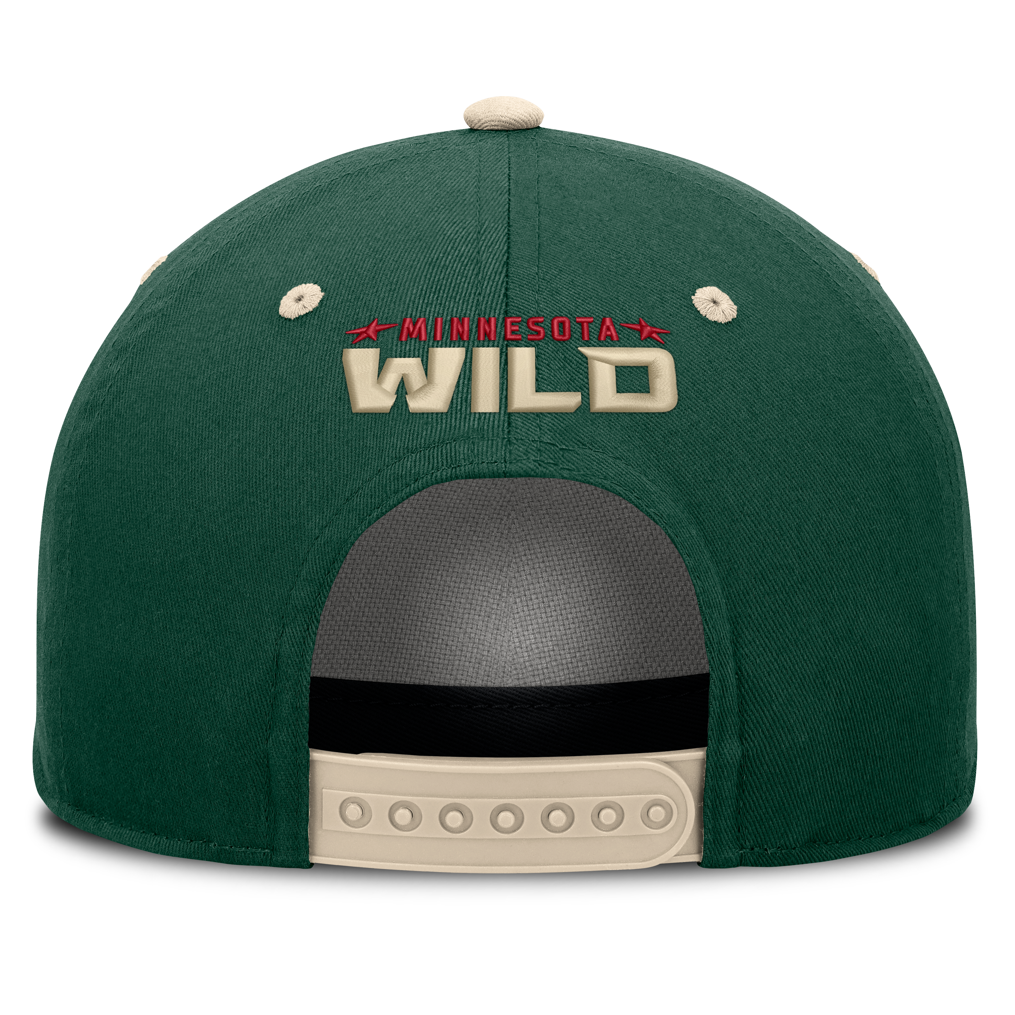 Men's Fanatics Green/Cream Minnesota Wild Fundamental Power Play A-Frame Adjustable Hat