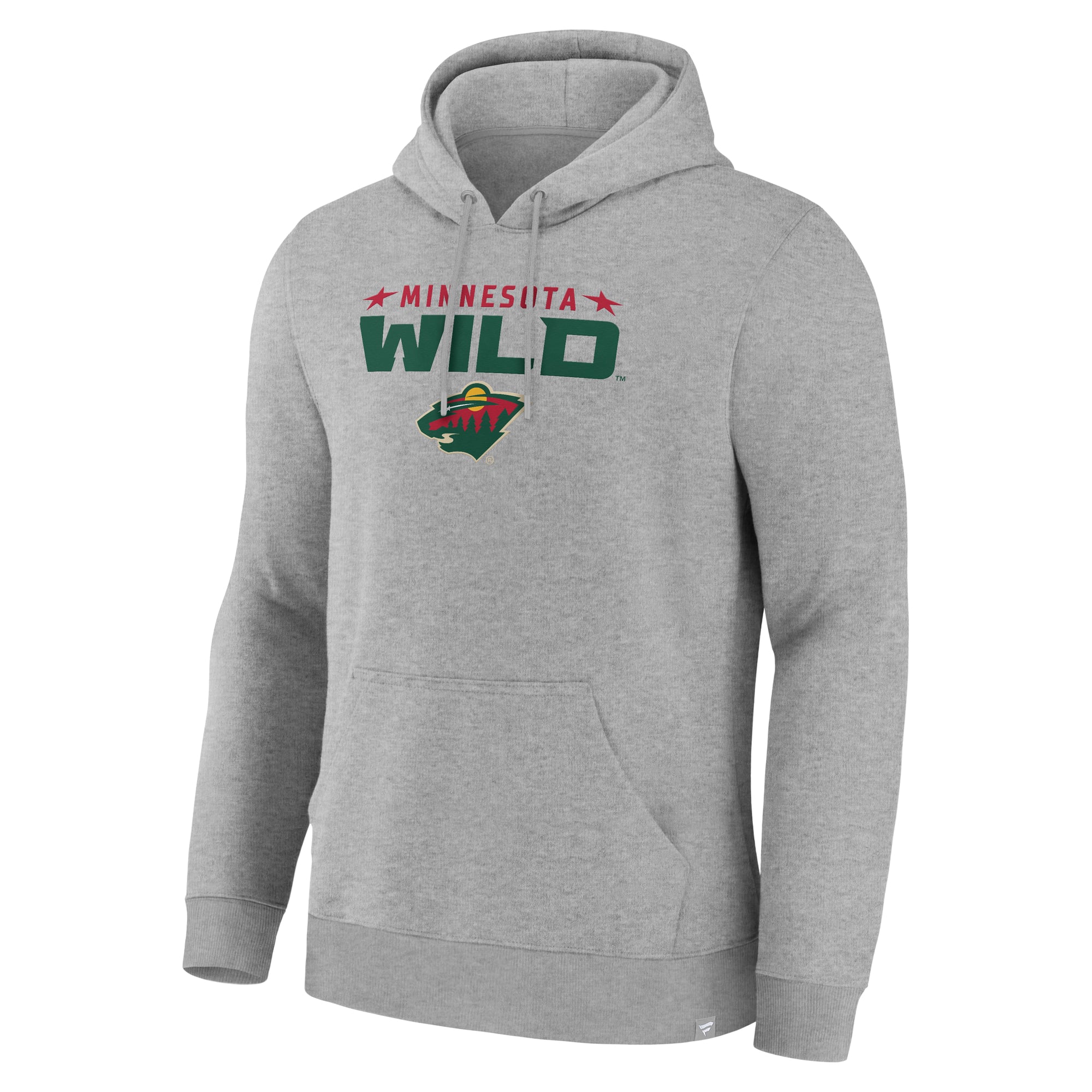 Men's Fanatics Heather Gray Minnesota Wild Home Fleece Hoodie