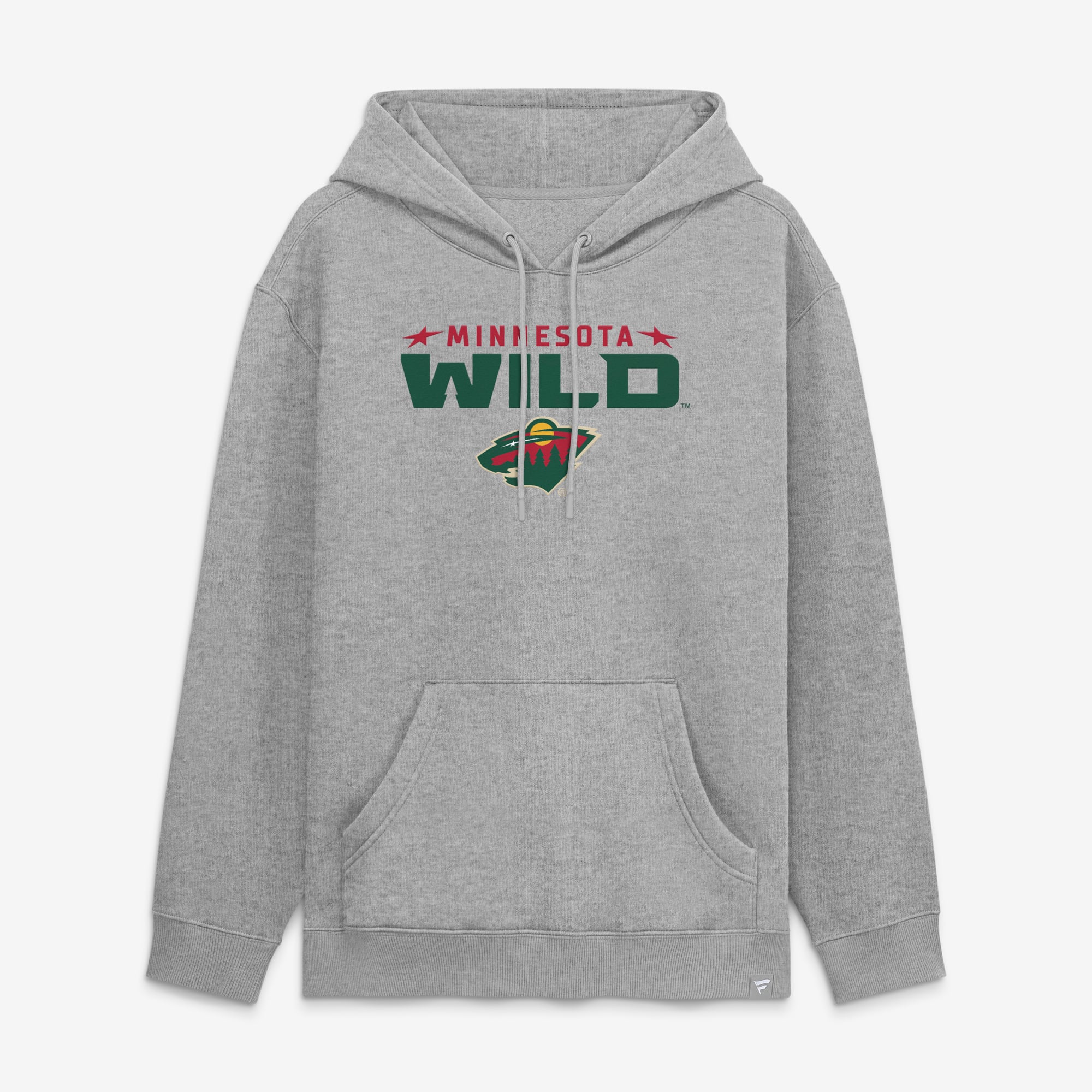 Sweat à capuche polaire Fanatics gris chiné Minnesota Wild Home pour homme