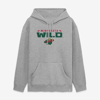 Minnesota Wild Fanatics Home Fleece Hoodie - Heather Gray