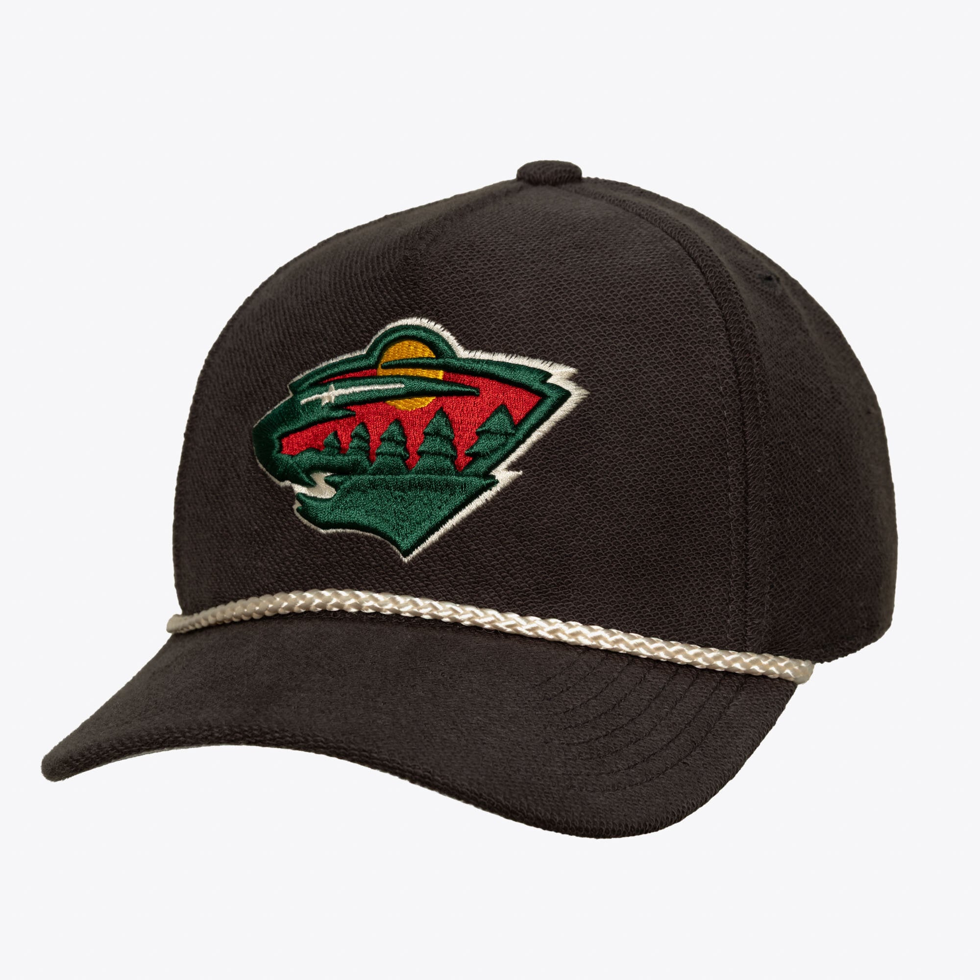 Casquette snapback Mitchell & Ness Pro Crown pour homme, couleur anthracite Minnesota Wild Heritage Hues