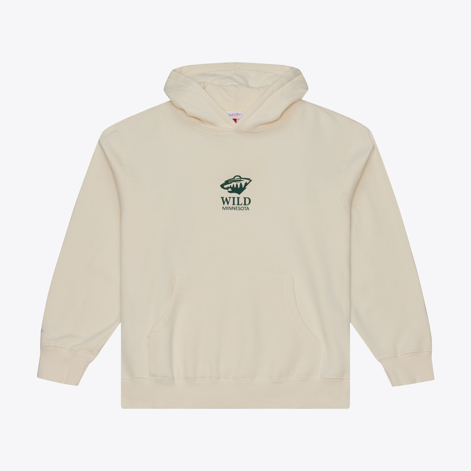 Men's Mitchell & Ness Cream Minnesota Wild Core Essentials Hoodie
