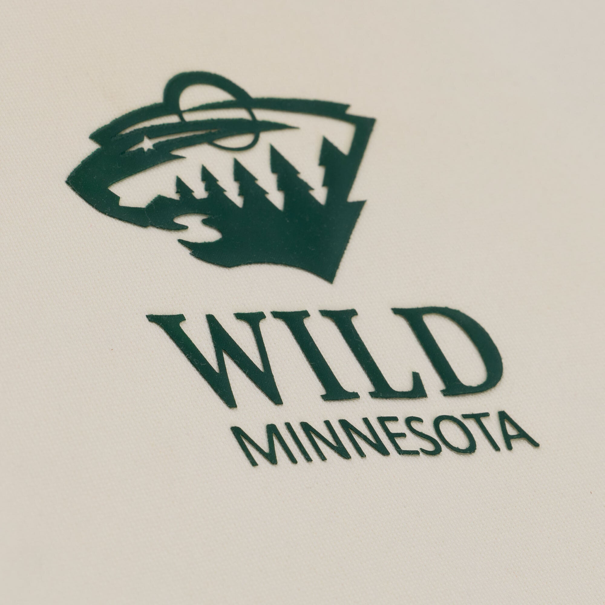 Men's Mitchell & Ness Cream Minnesota Wild Core Essentials Hoodie