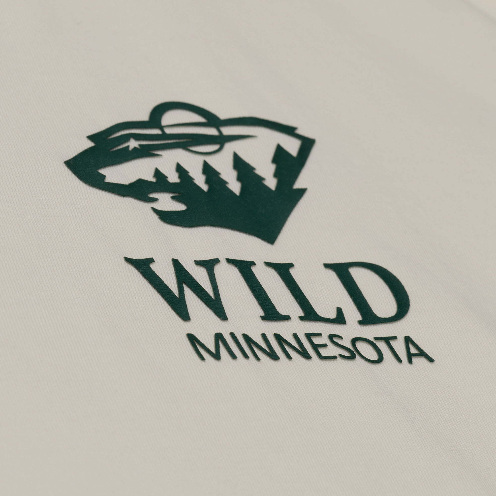 Men's Mitchell & Ness Cream Minnesota Wild Core Essentials T-Shirt