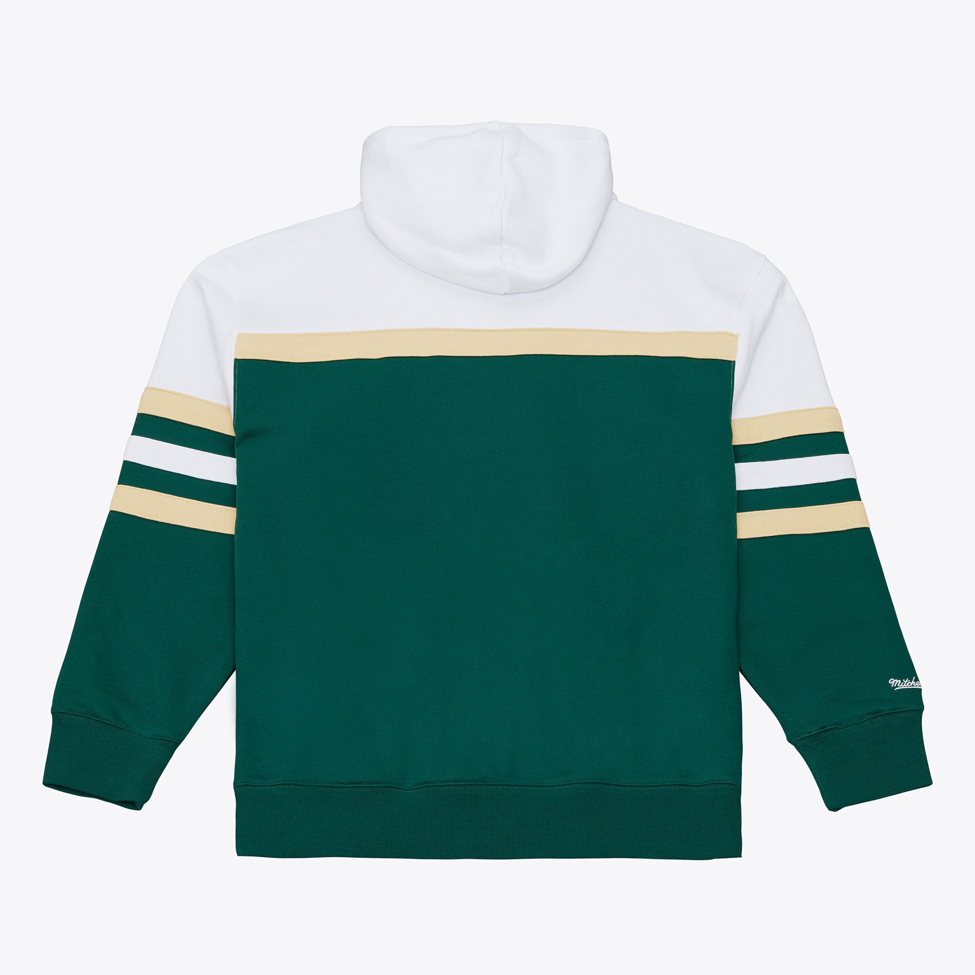 Sweat à capuche Mitchell & Ness vert foncé pour homme, modèle Minnesota Wild, entraîneur-chef